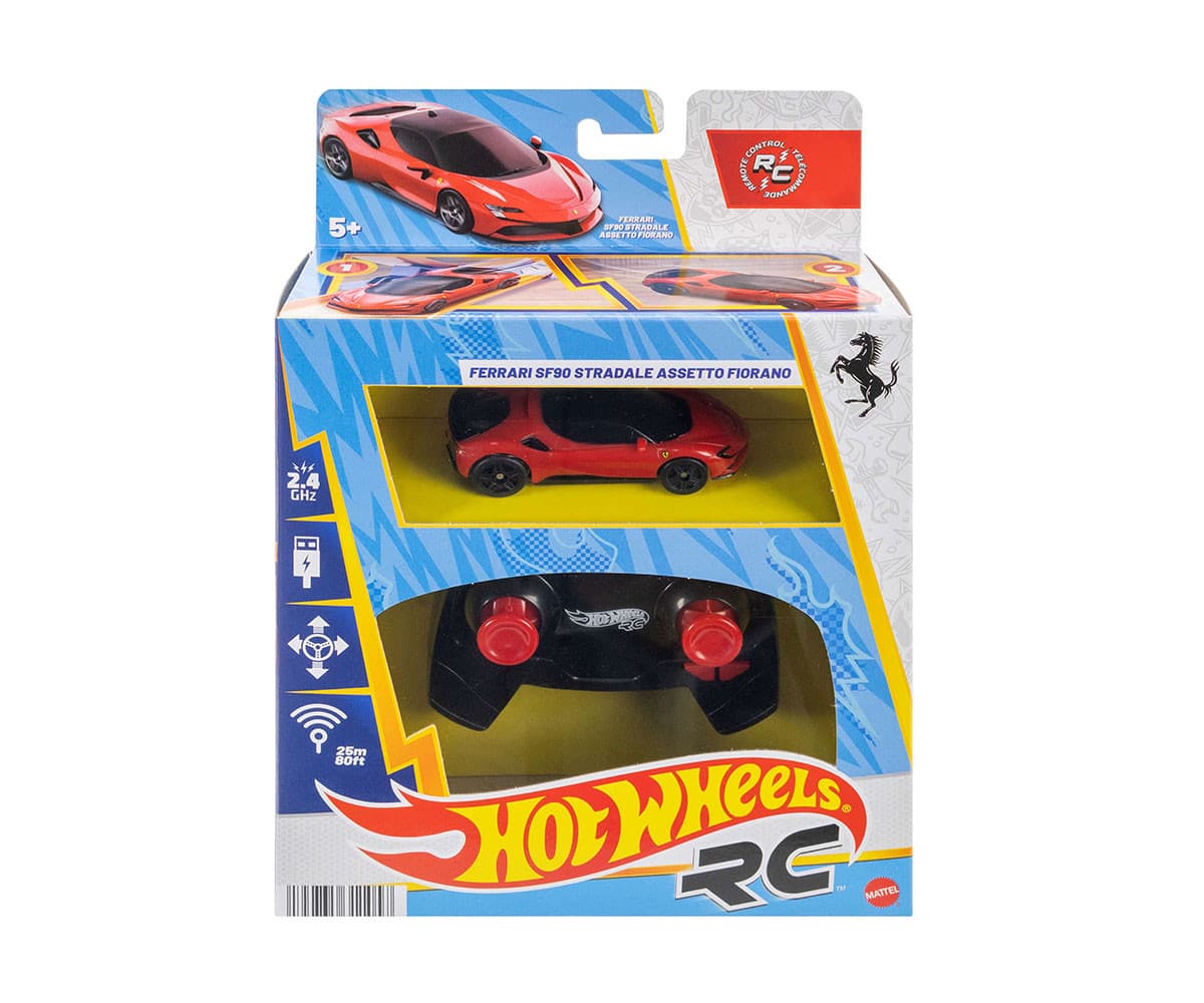 Hot Wheels - Ferrari: Колички с радиоуправление, 1:64