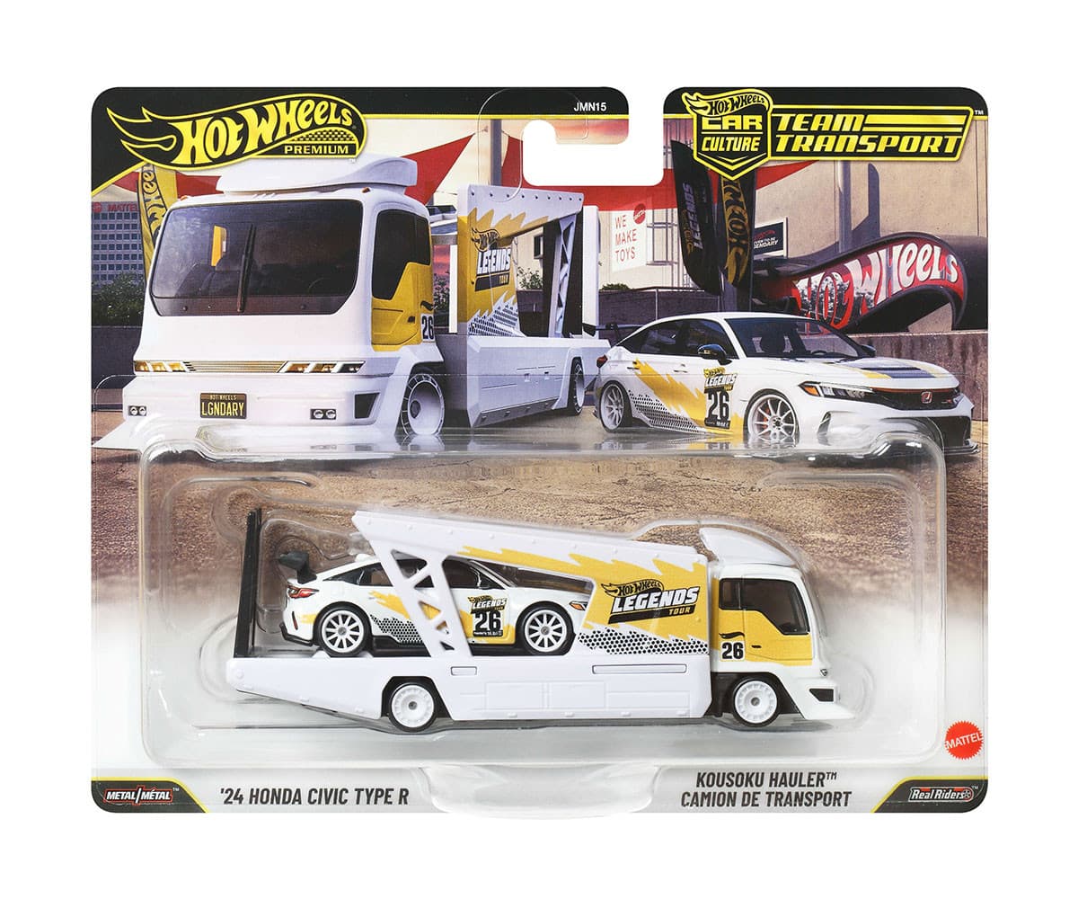 Hot Wheels - Комплект количка и транспотьор