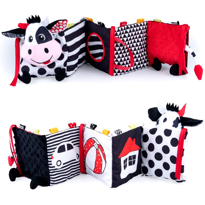 Мека контрастираща книжка Cow 81044
