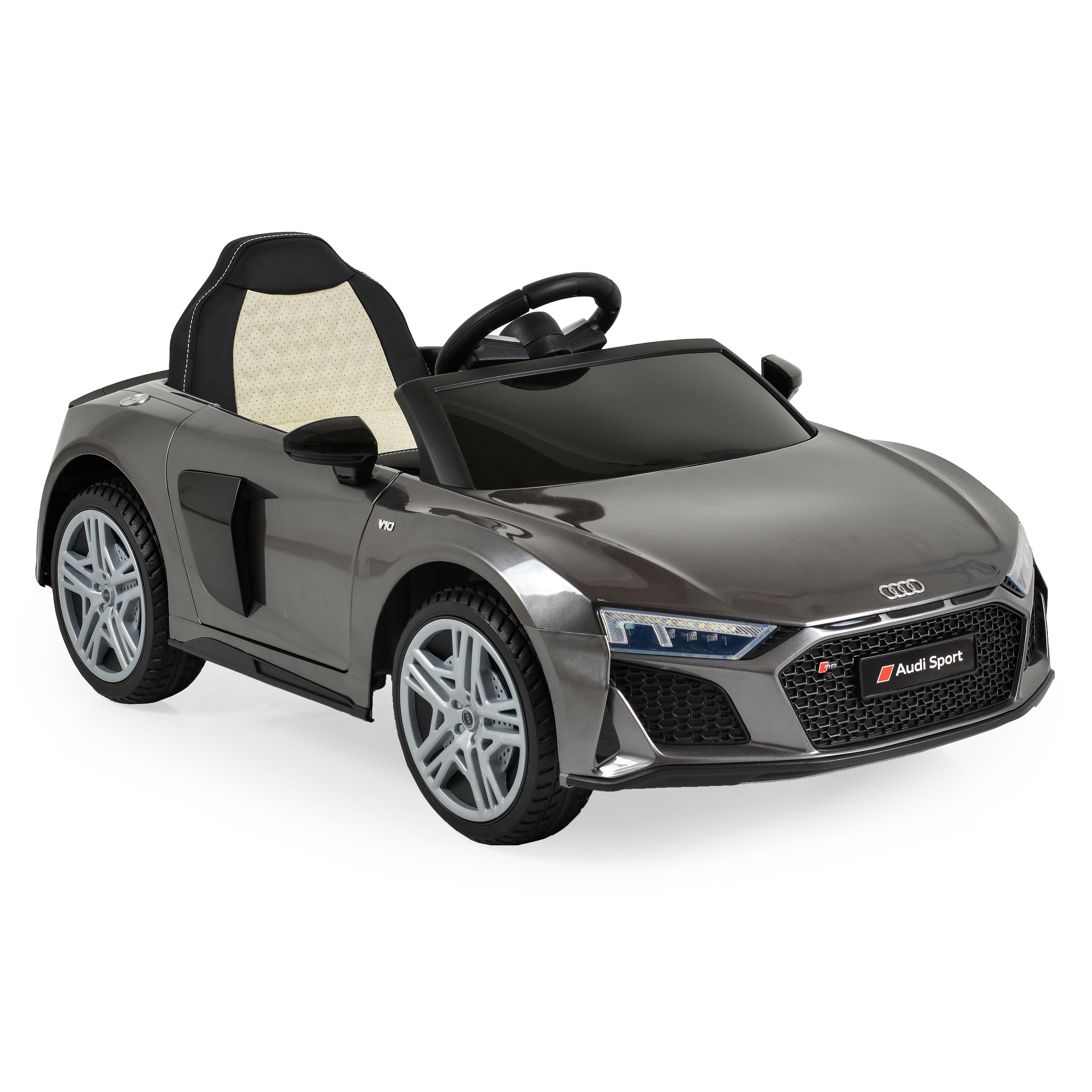 Акумулаторна кола Audi R8 Spyder мет. сив
