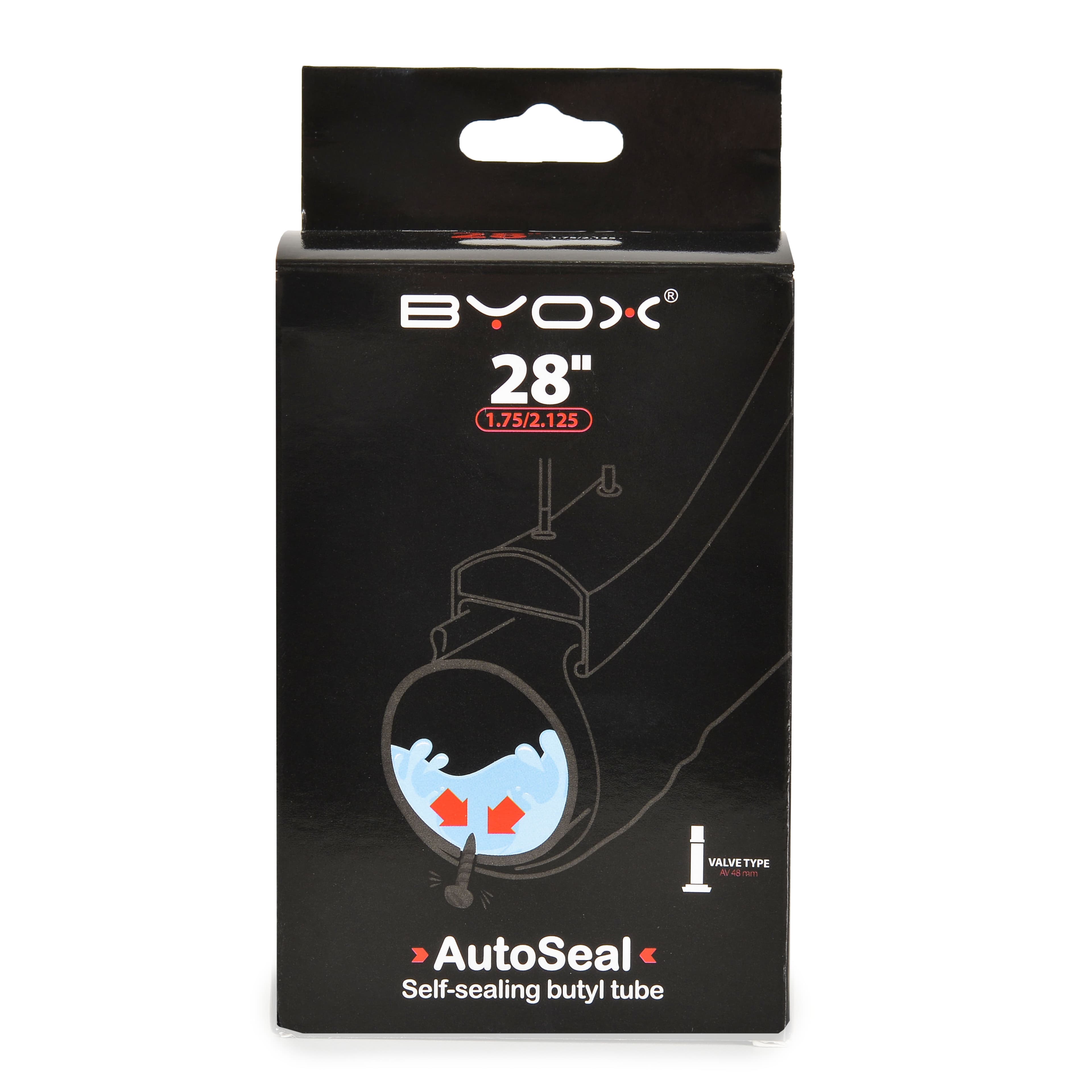 Вело вътрешна BYOX AutoSeal 28 х1.75/2.125 48мм