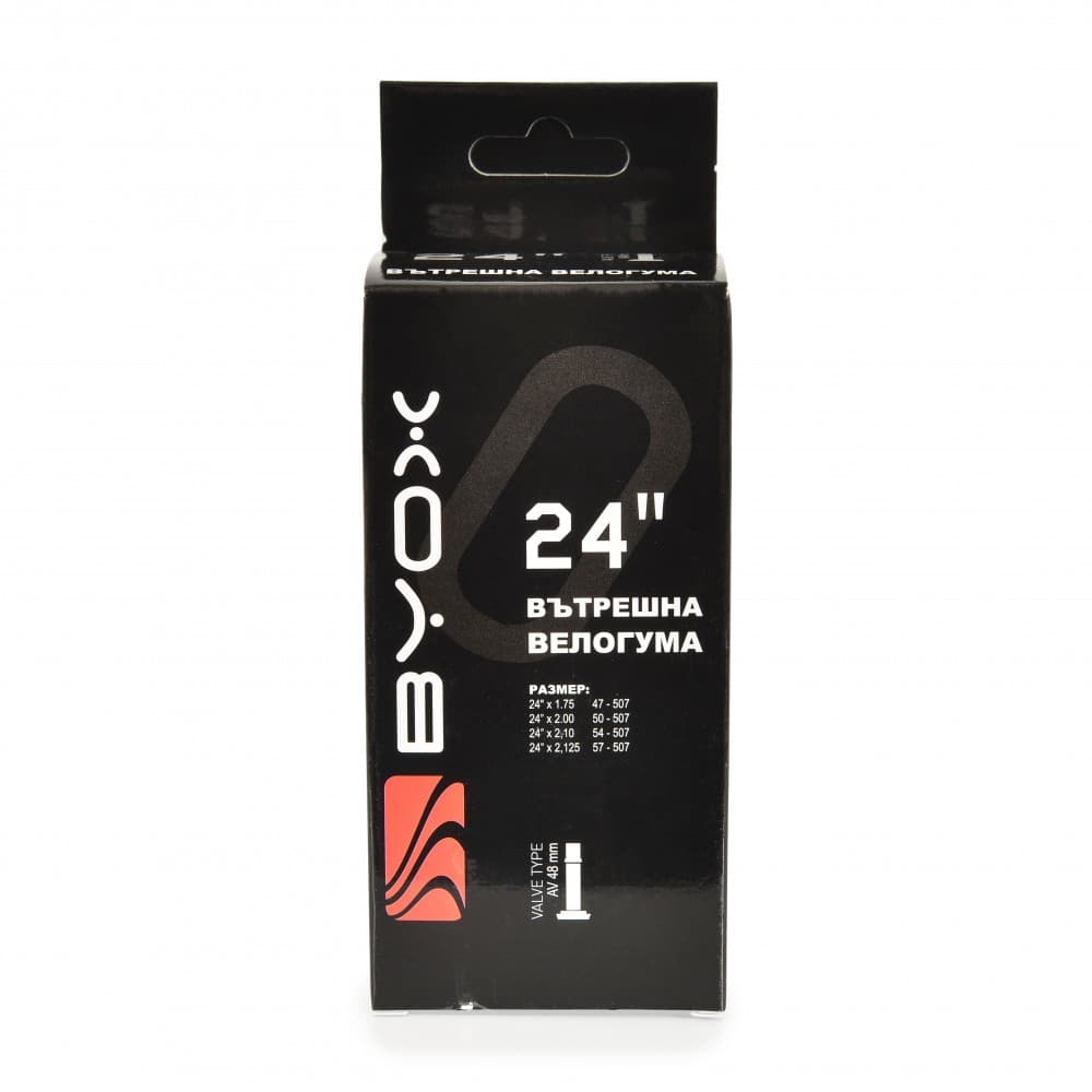 Вело вътрешна гума BYOX 24“ х 1.75/2.125 48мм