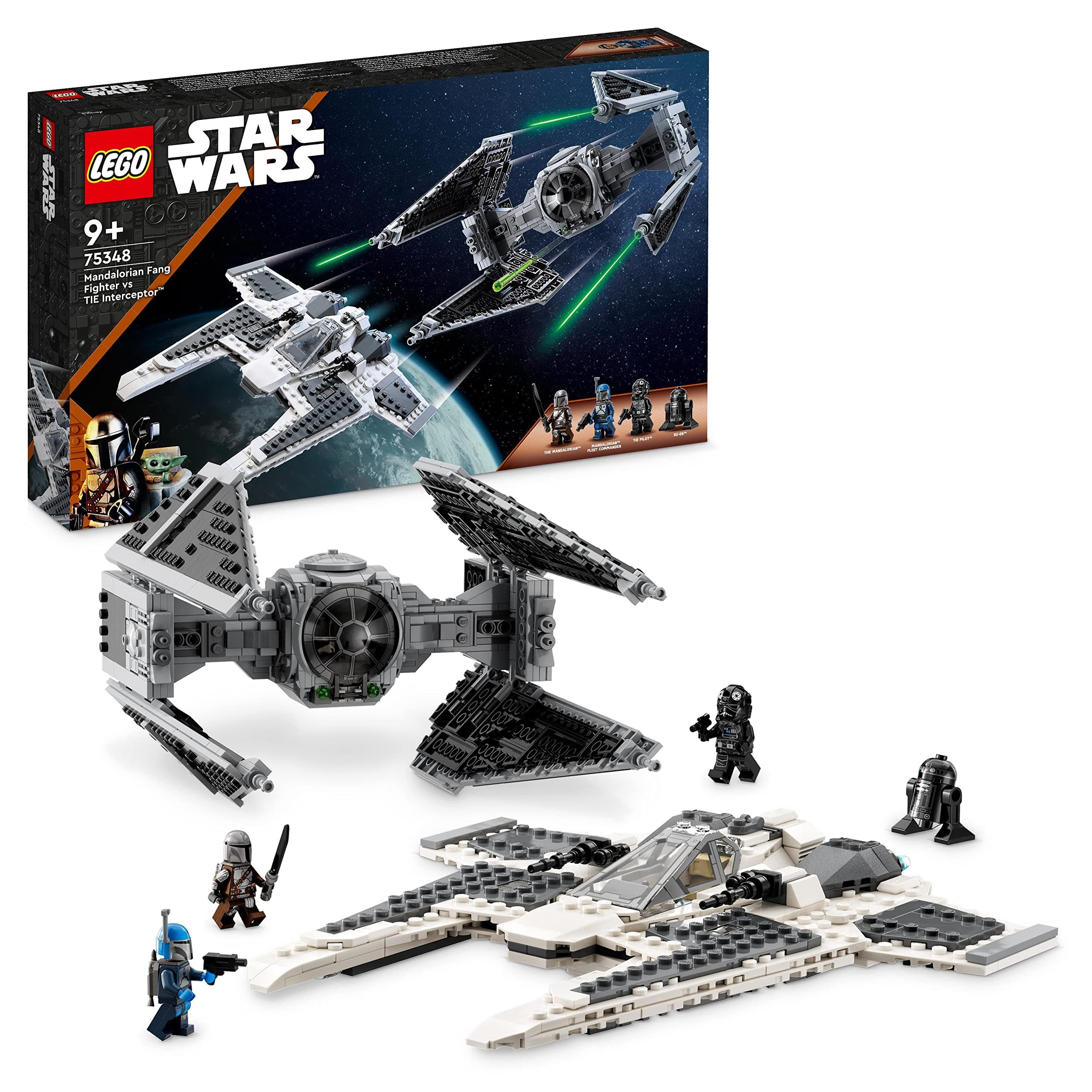 LEGO® Star Wars™ Mandalorian 75348 - Мандалорски изтребител срещу TIE Interceptor