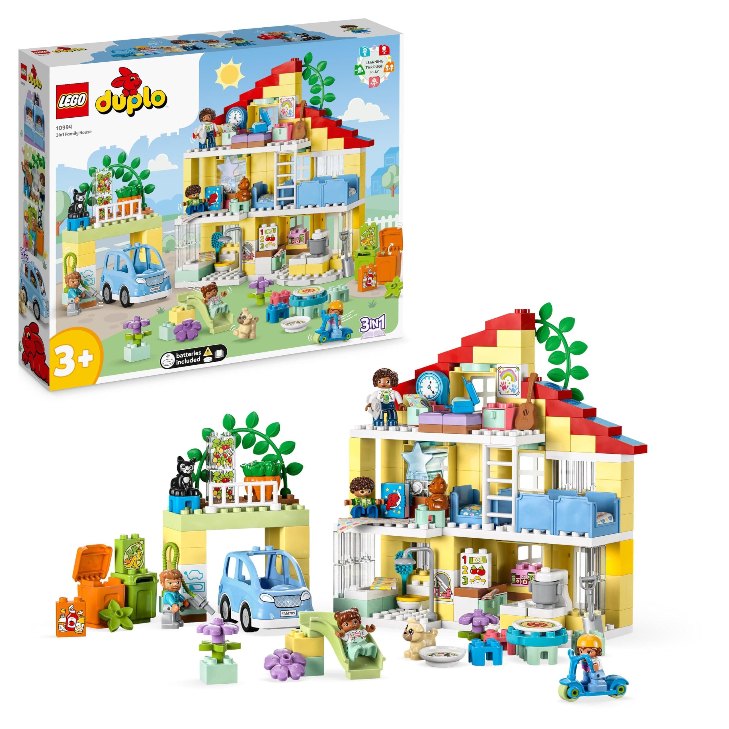 LEGO® DUPLO® Town 10994 - Семейна къща „3 в 1“