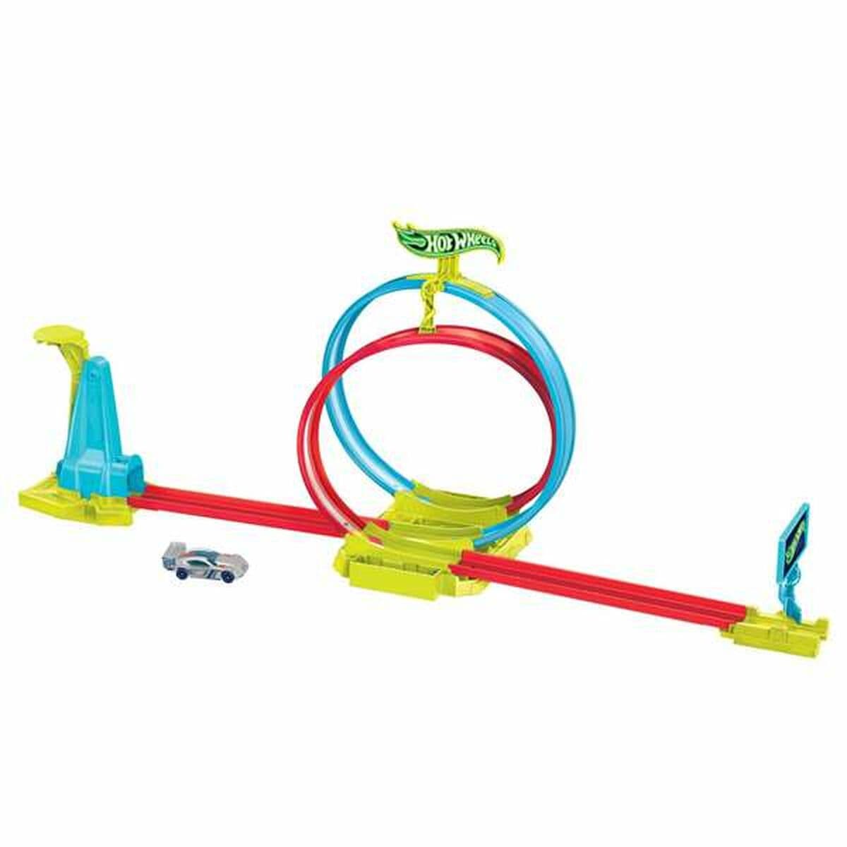 Hot Weels Neon Speeders - Комплект писта с лазерни каскадьорски колички