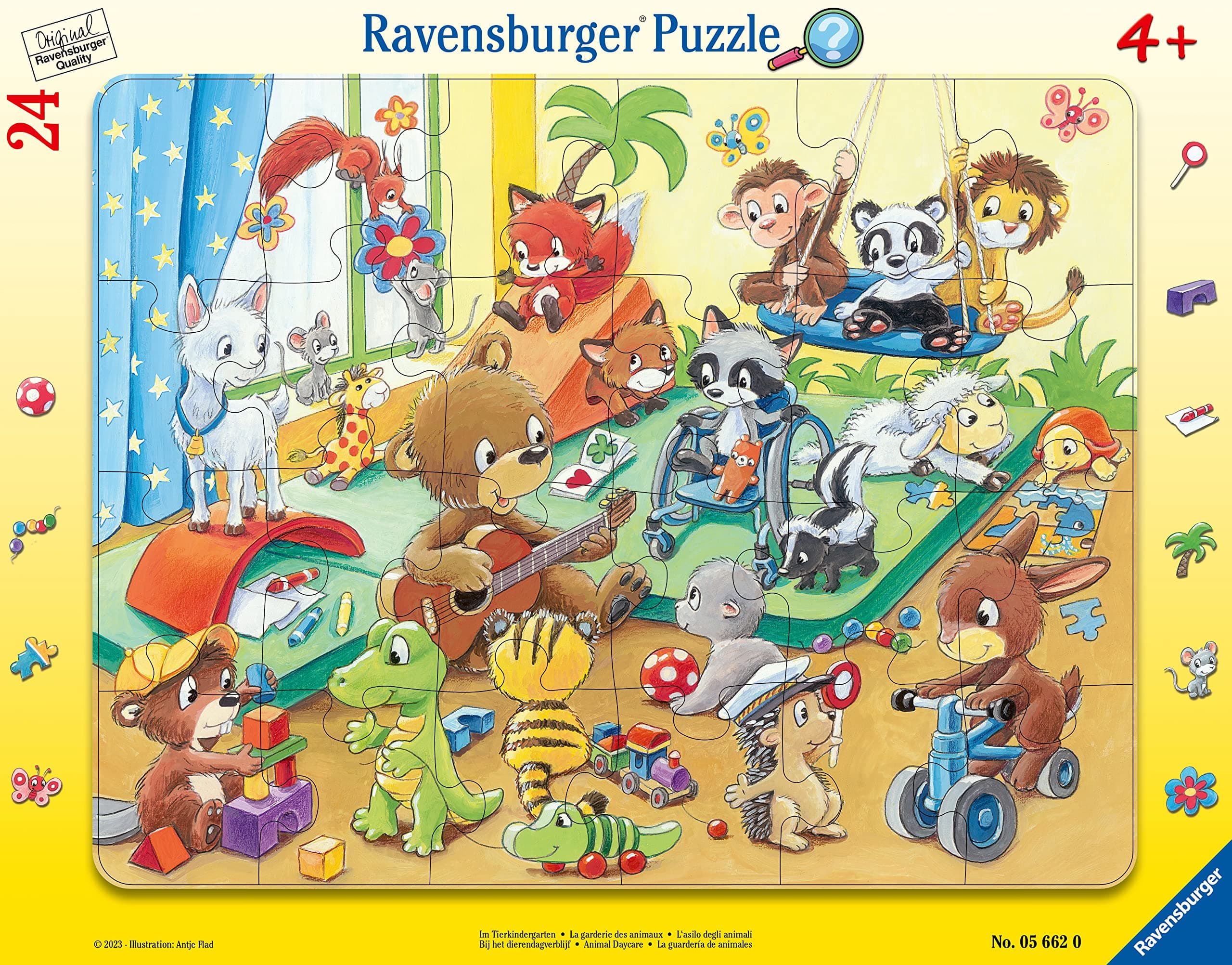Пъзел Ravensburger 24 ел. - В детската градина с животни