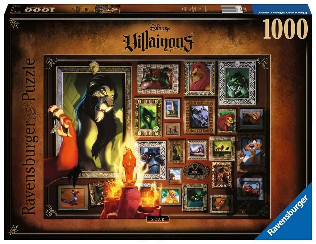 Пъзел Ravensburger 1000 ел. - Дисни злодей: Скар