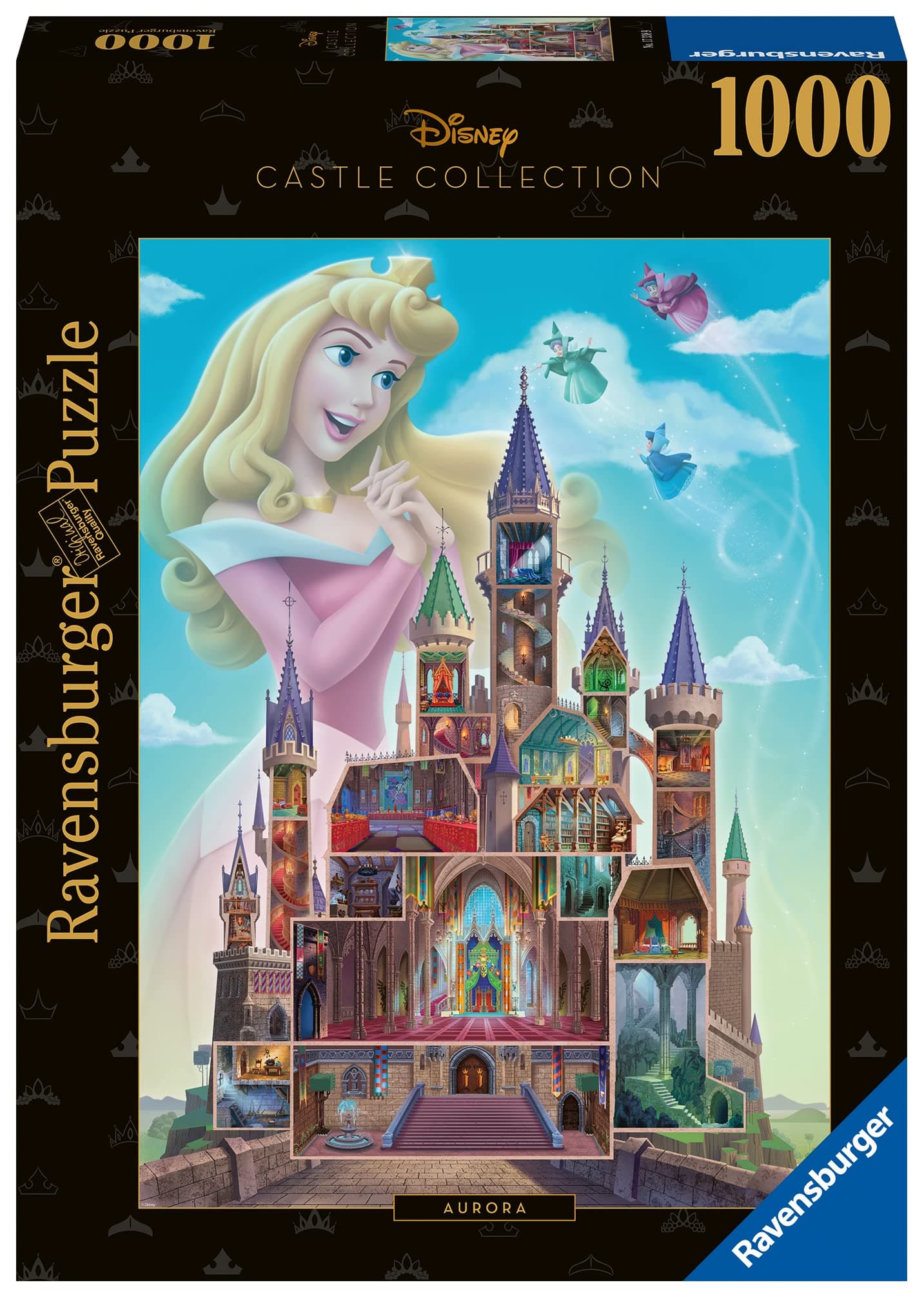 Пъзел Ravensburger 1000 ел. - Замъците на Дисни: Дворецът на спящата красавица