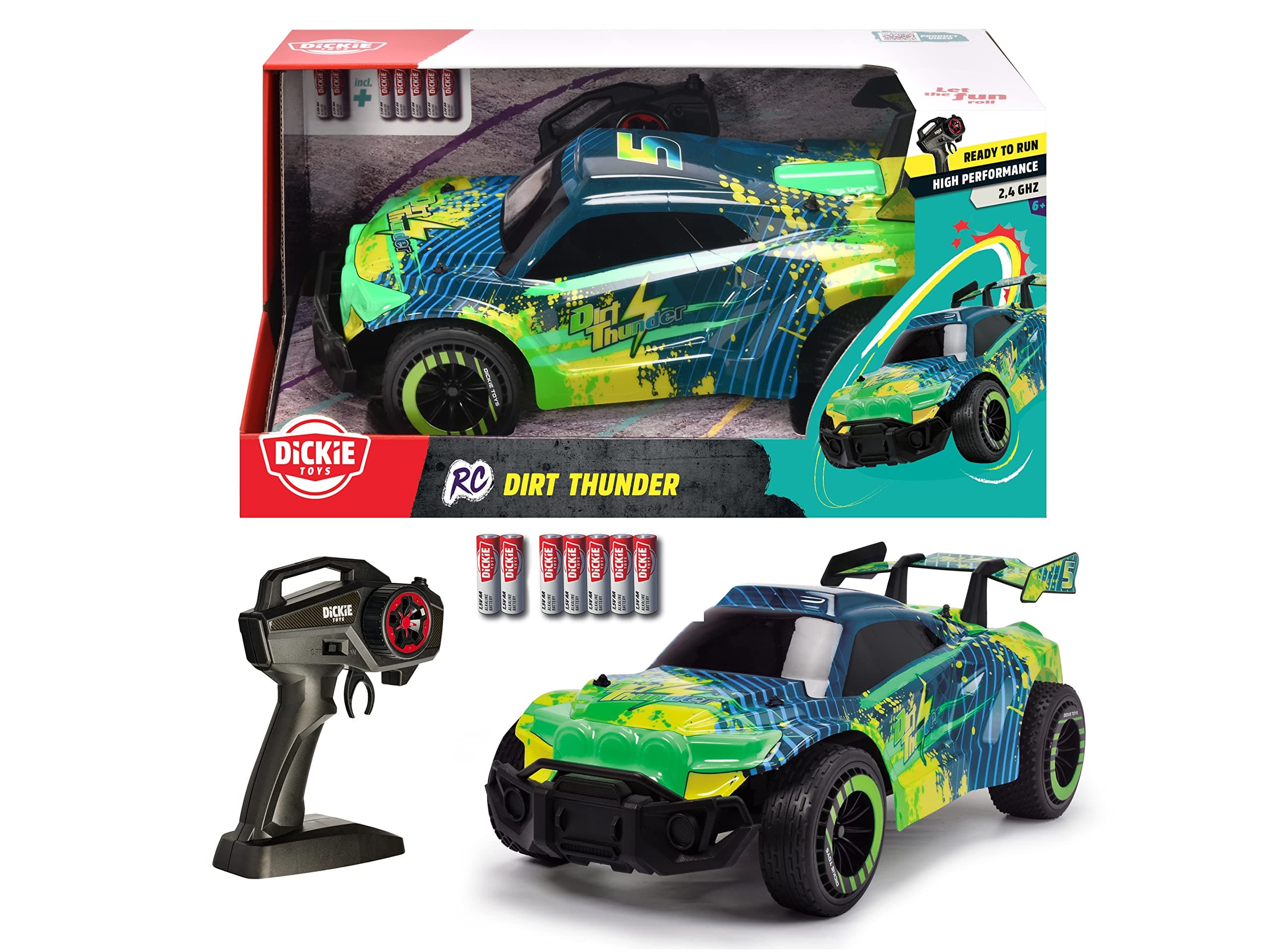 Радиоуправляема кола Дики, Dirt Thunder RTR, 46 см
