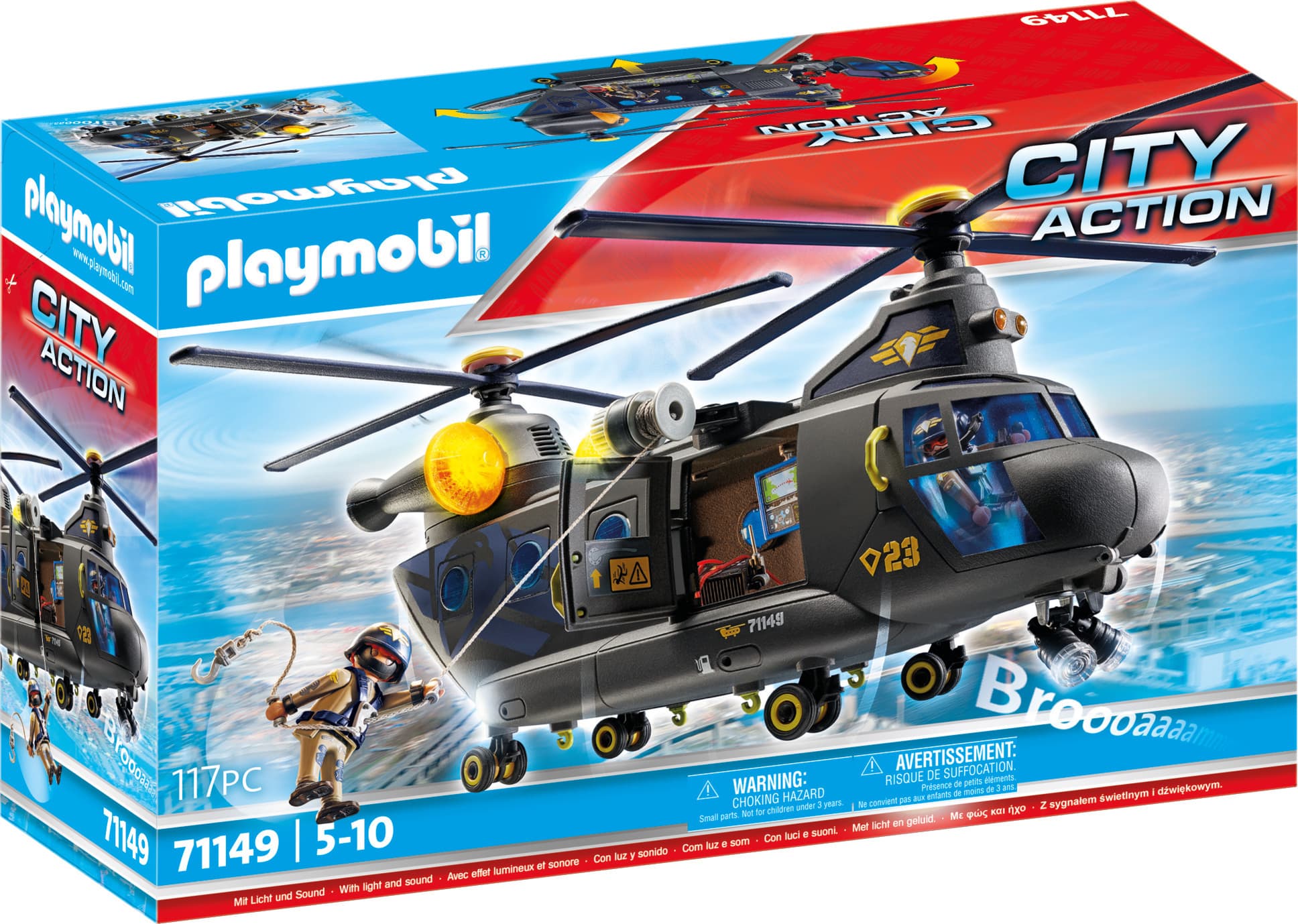 Playmobil - Тактическа полиция: Спасителен самолет