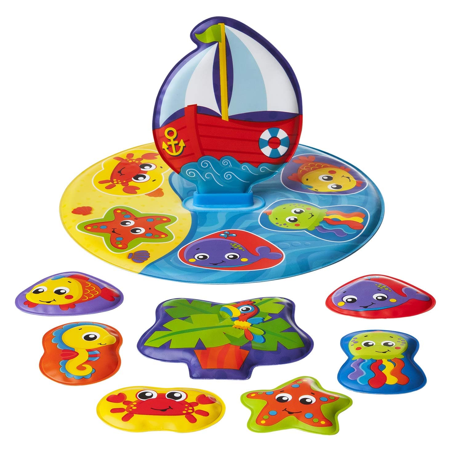 Пъзел за баня Playgro, платноходка