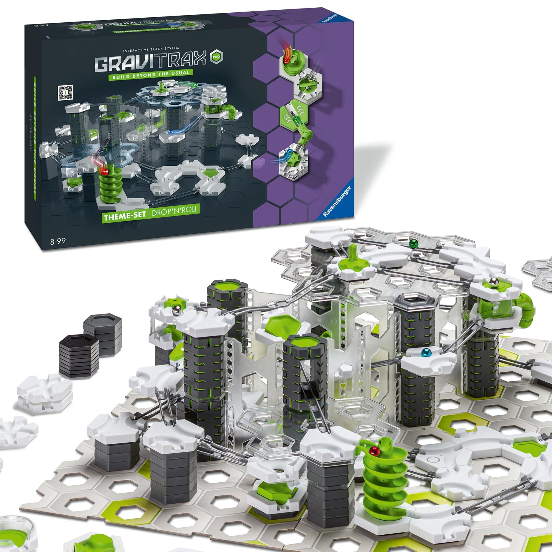 Настолна игра Ravensburger GraviTrax PRO - Стартов комплект: Пускане и търкаляне