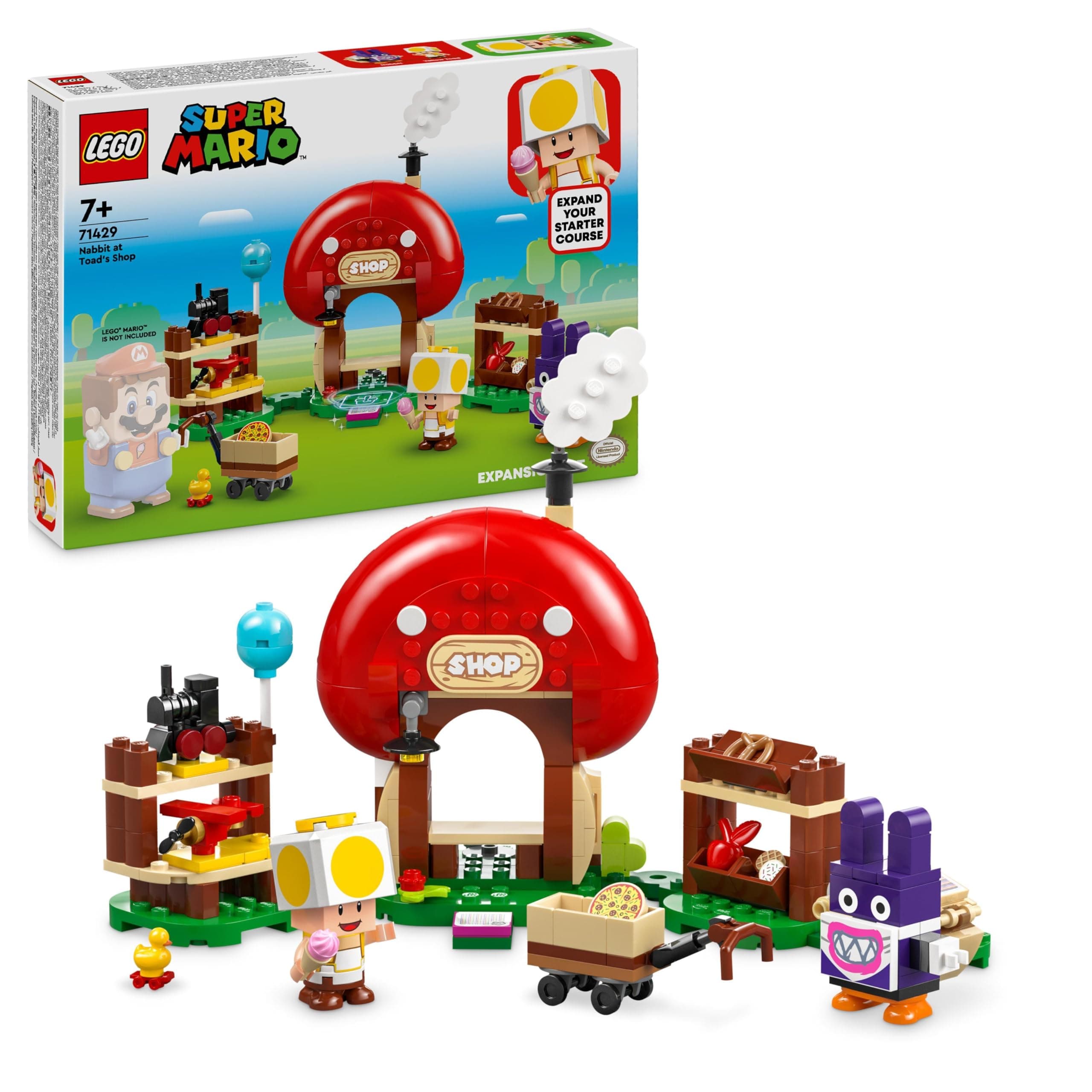 LEGO® Super Mario™ 71429 - Комплект с допълнения Nabbit at Toad's Shop