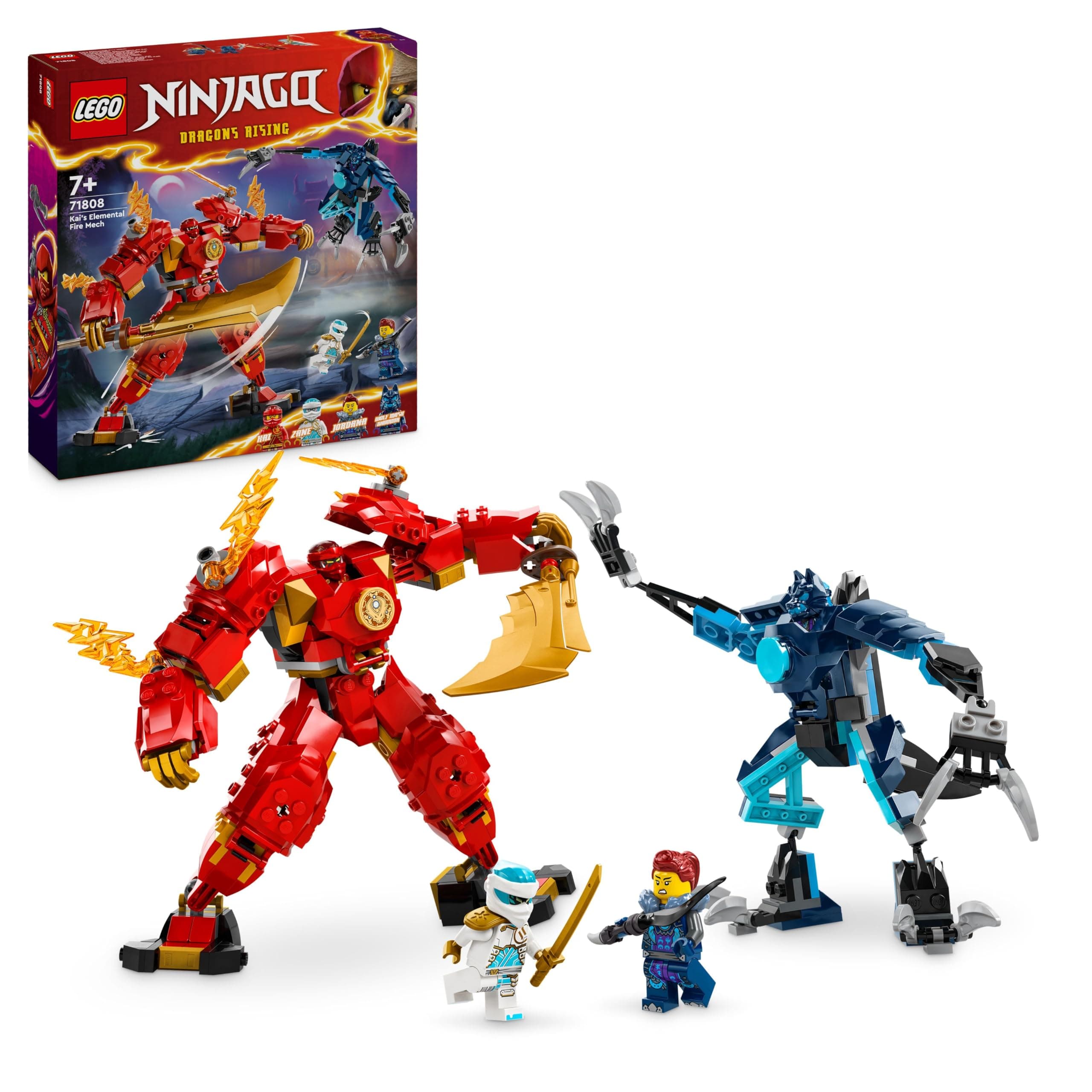 LEGO® NINJAGO® 71808 - Елементният огнен робот на Кай