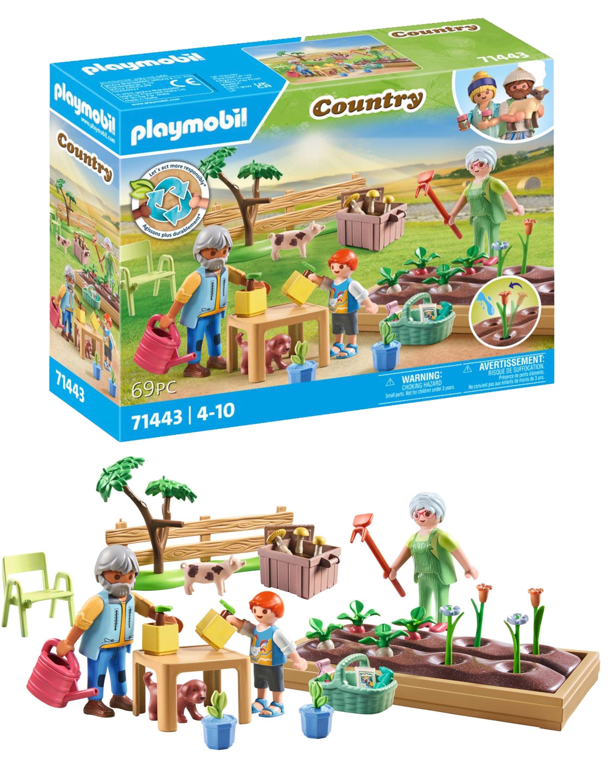 Playmobil - Идилична зеленчукова градина с баба и дядо