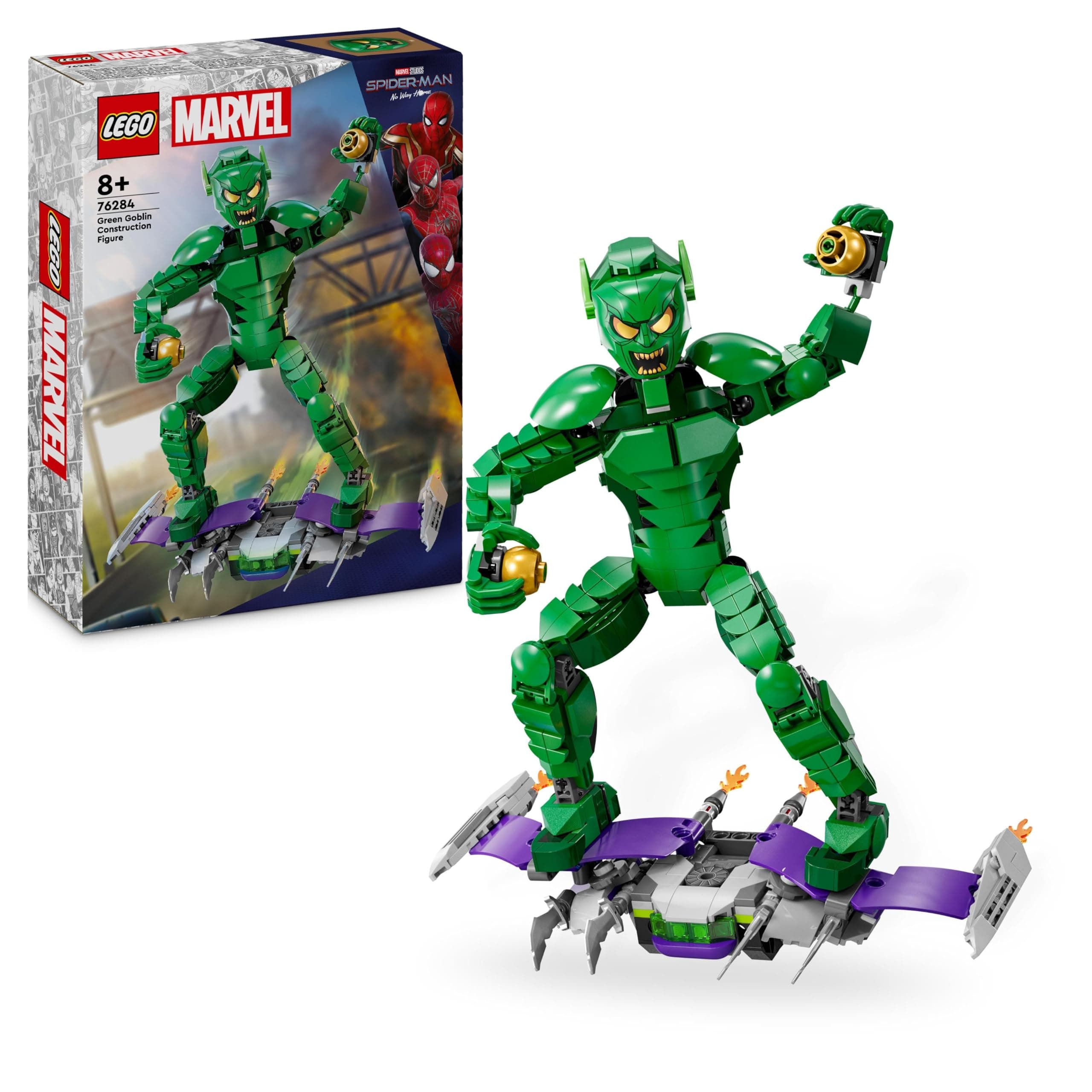 LEGO® Marvel Avengers Classic 76284 - Фигура за изграждане на Зеления гоблин