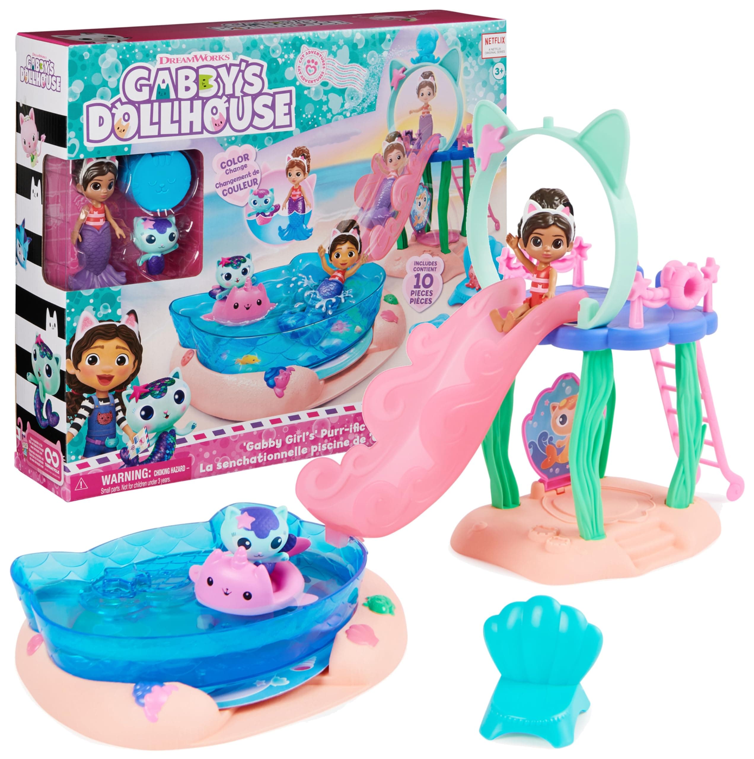 Gabby's Dollhouse - Игрален комплект: Басейн