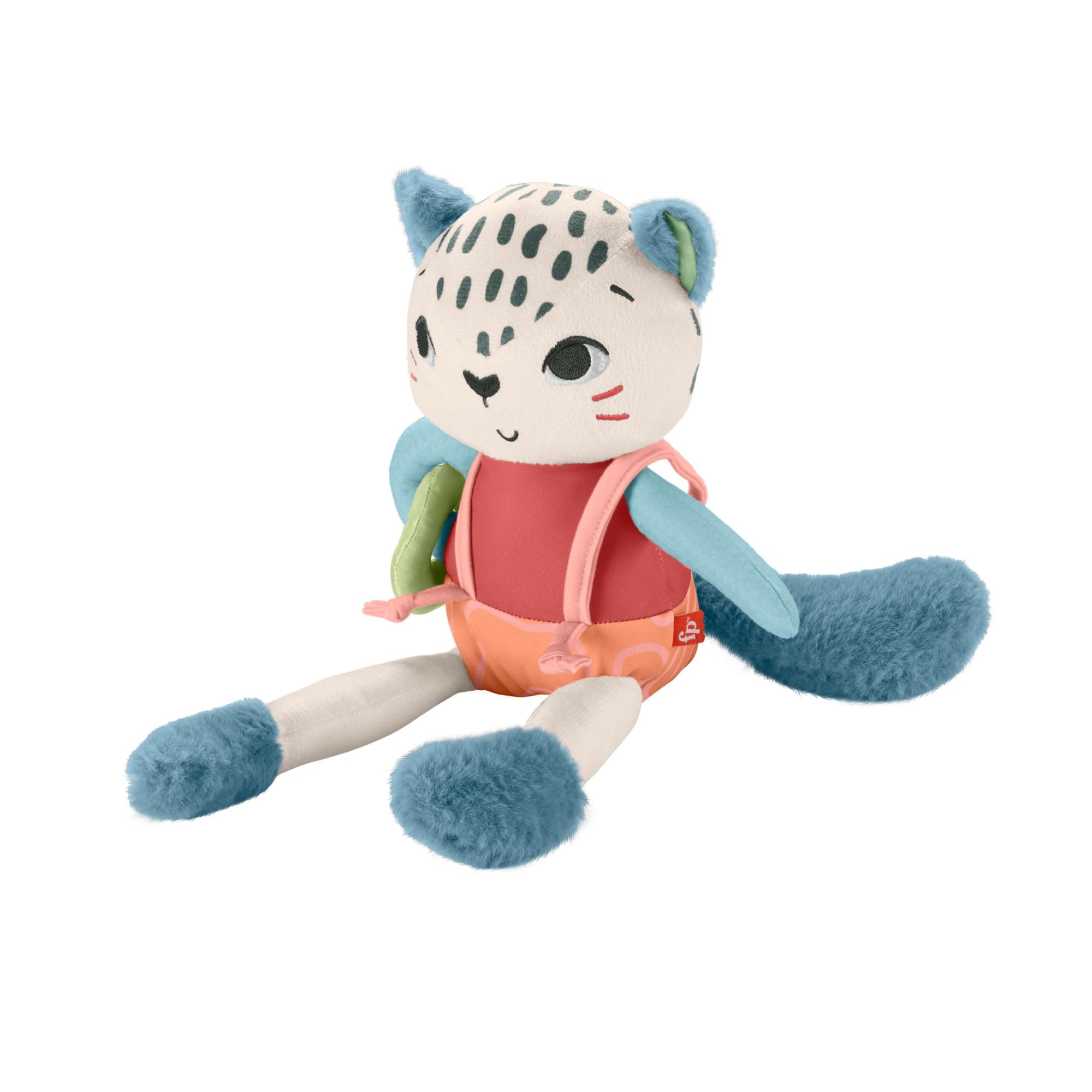 Мека играчка Fisher Price, бял леопард