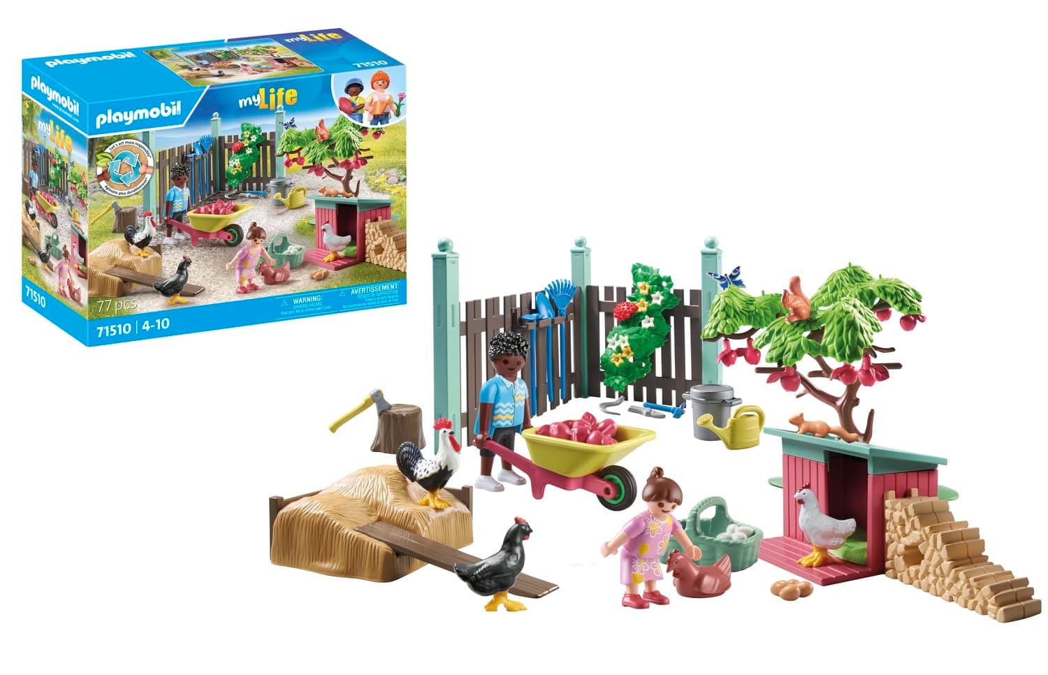 Playmobil - Малка ферма за пилета в градината на Tiny House