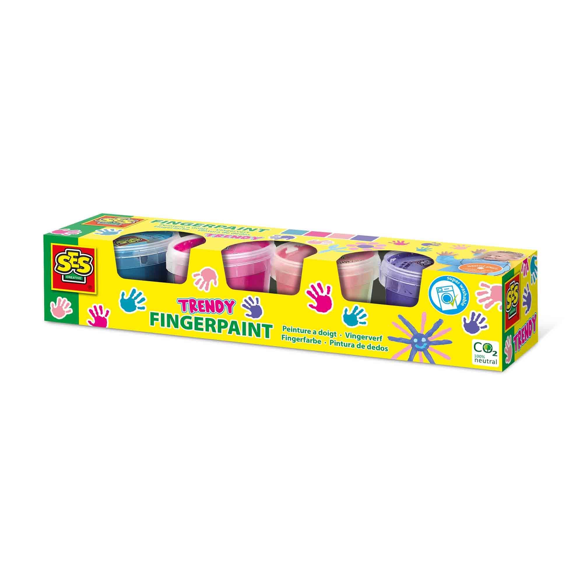SES - Боя за пръсти 4 модерни цвята х 110 мл