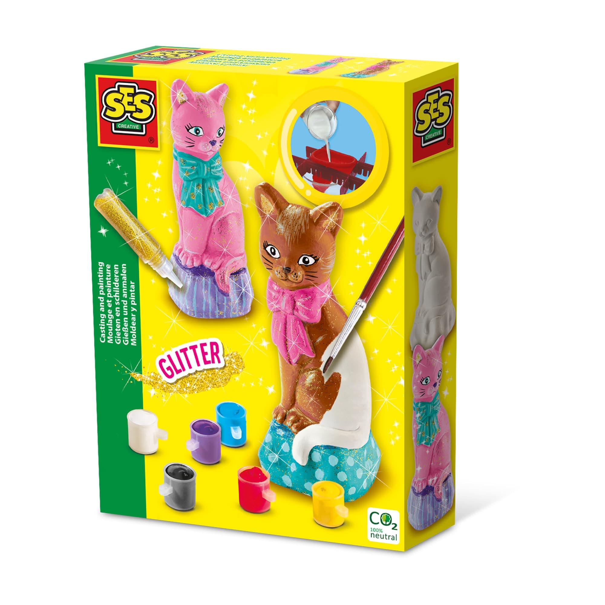 SES - Отливане и рисуване: Фигурка 3D, Котка