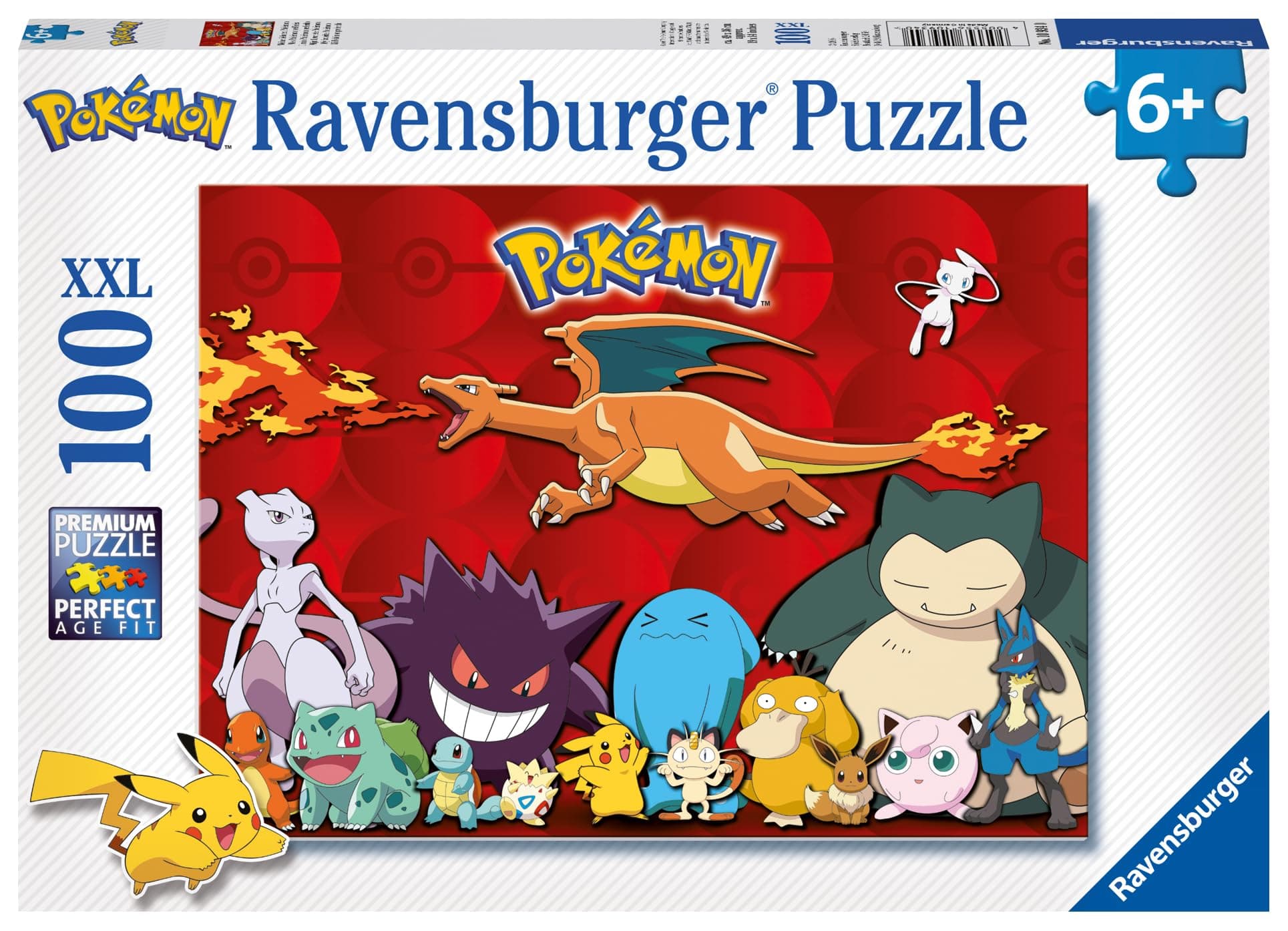 Пъзел Ravensburger 100 ел. XXL - Покемон