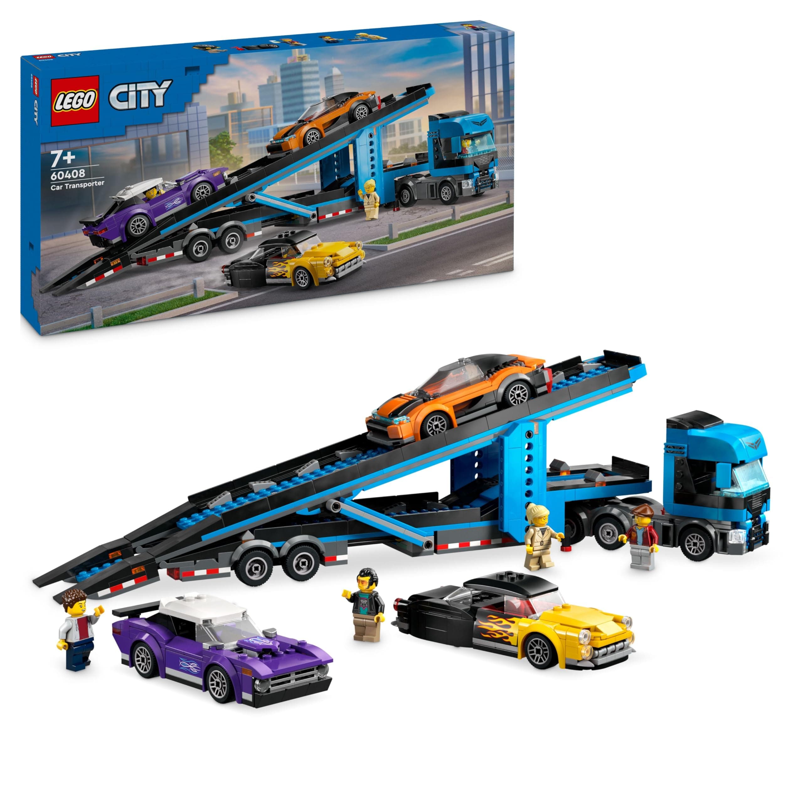 LEGO® City 60408 - Автовоз със спортни коли