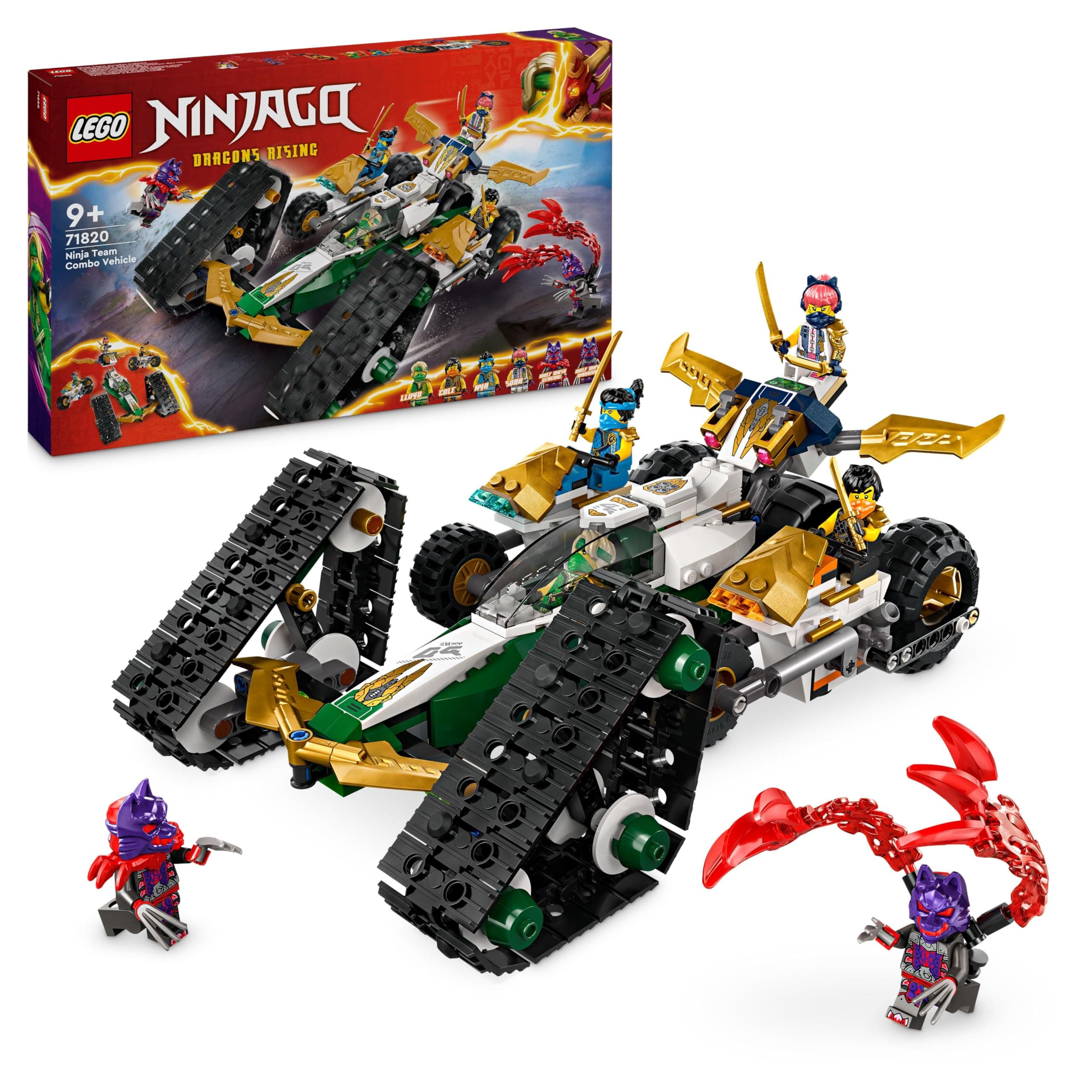 LEGO® NINJAGO™ 71820 - Комбинирано превозно средство на отбора нинджи