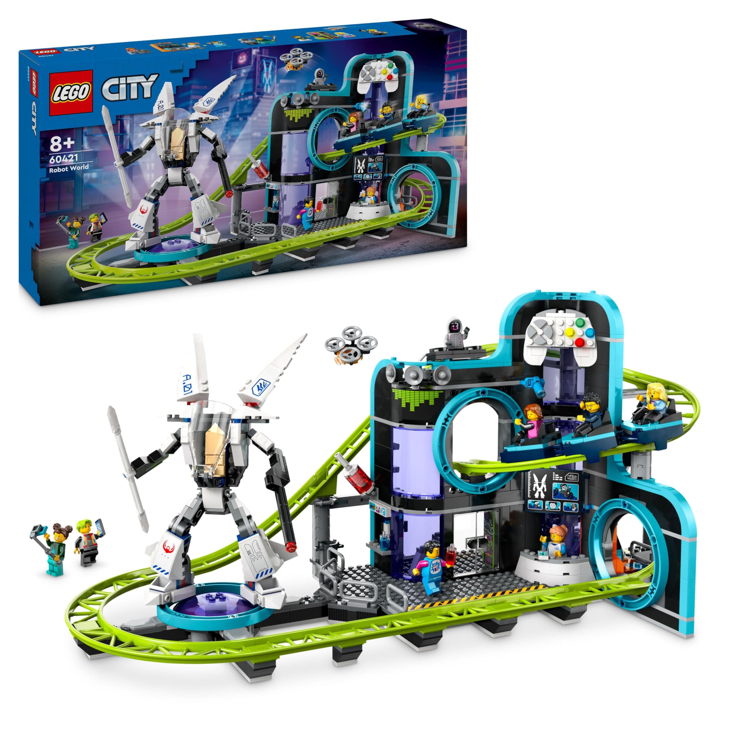 LEGO® City 60421 - Увеселителен парк с роботи