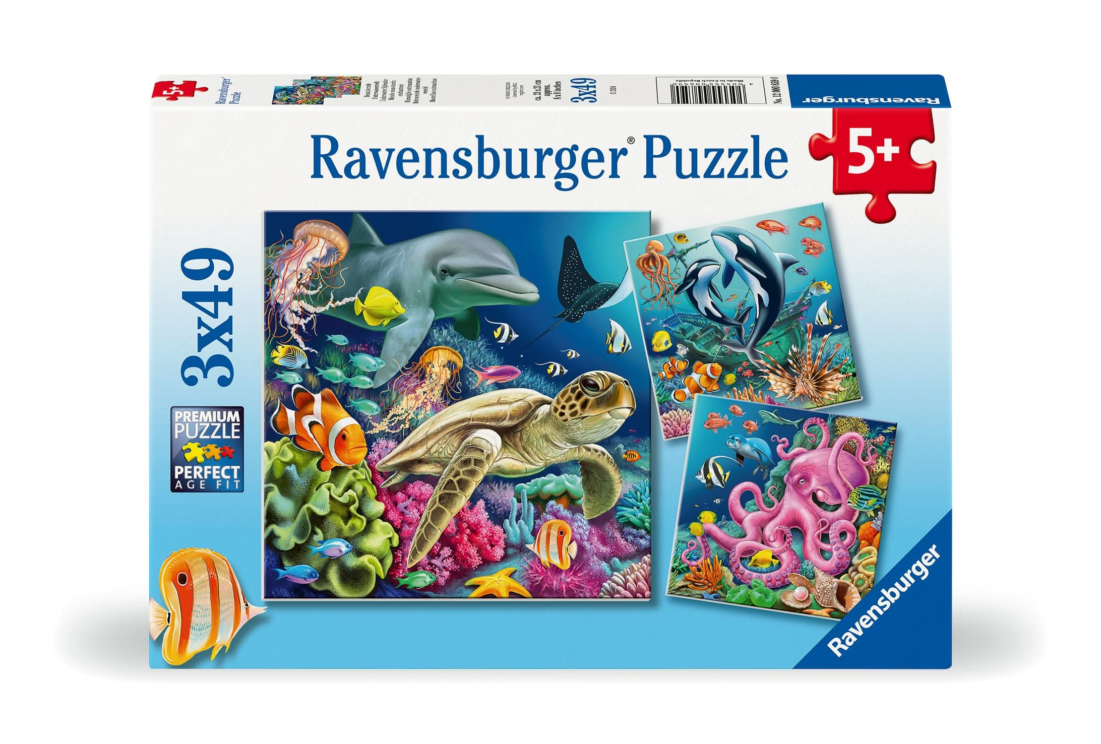 Пъзел Ravensburger 3x49 ел. - Под водата