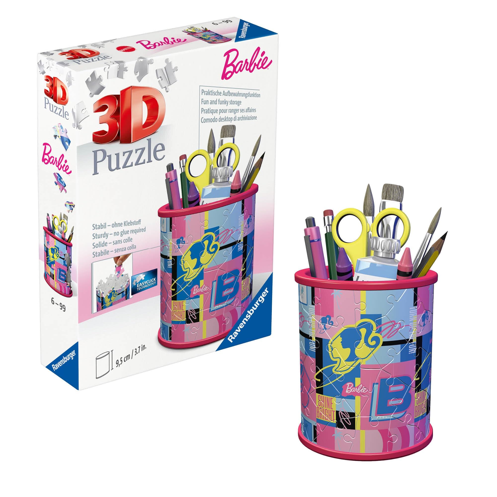 3D Пъзел Ravensburger 54 ел. - Моливник: Барби