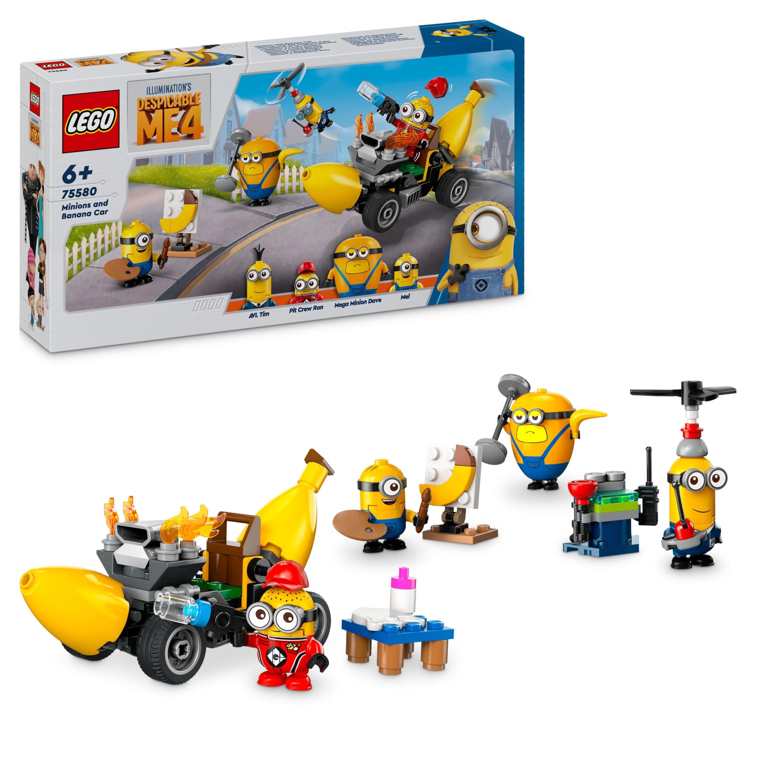 LEGO® Despicable Me 4 75580 - Миньони и кола банан