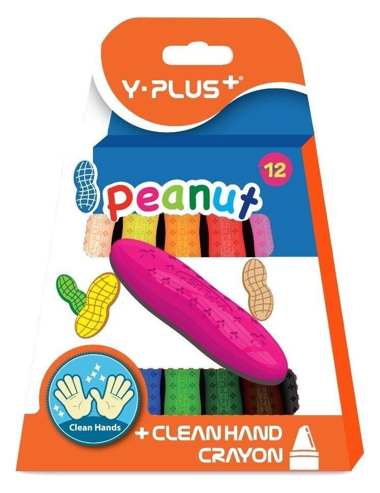 Пастели Y-Plus - Peanut, 12 цвята