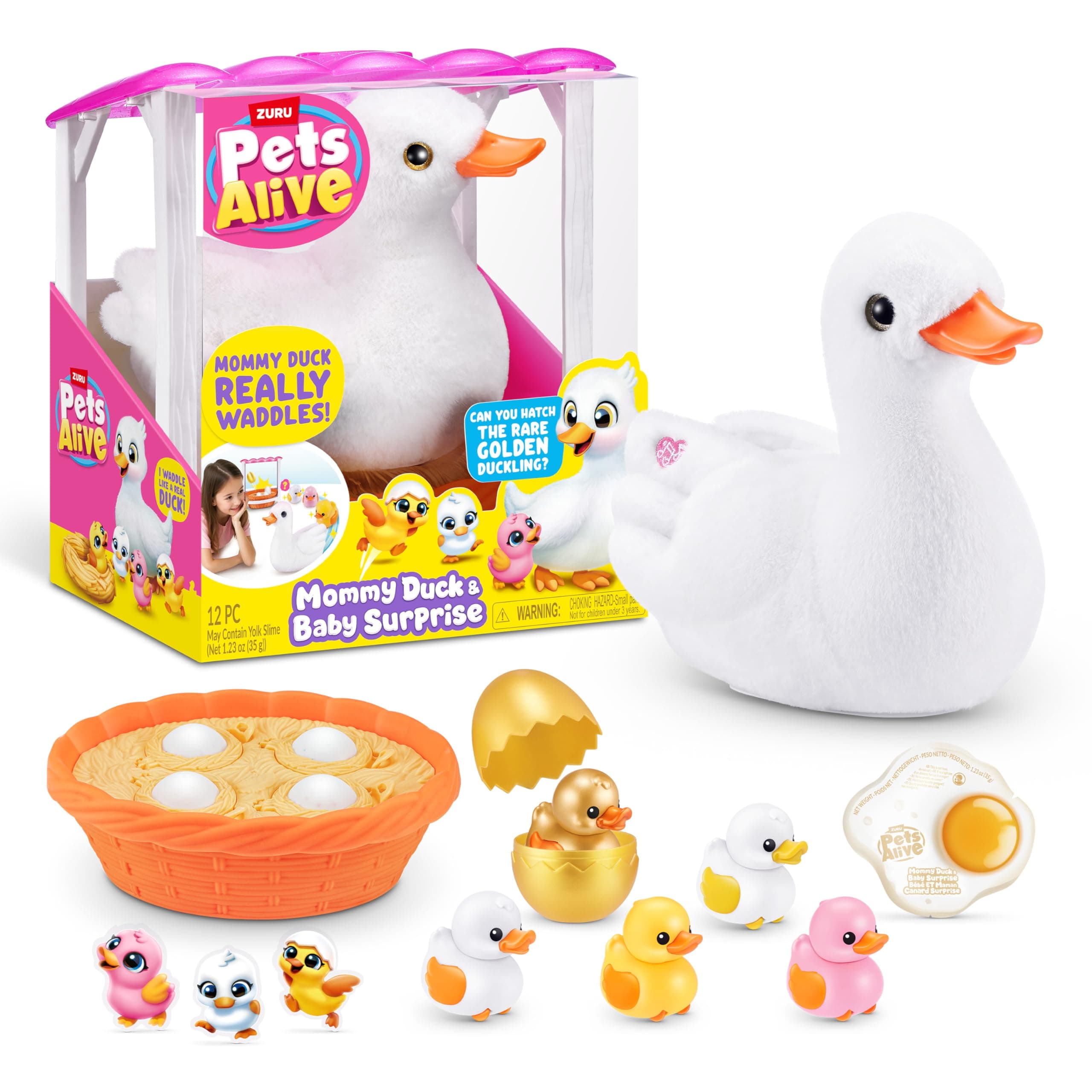 Zuru Pets Alive Мама-Патe-Изненада с малки патенца