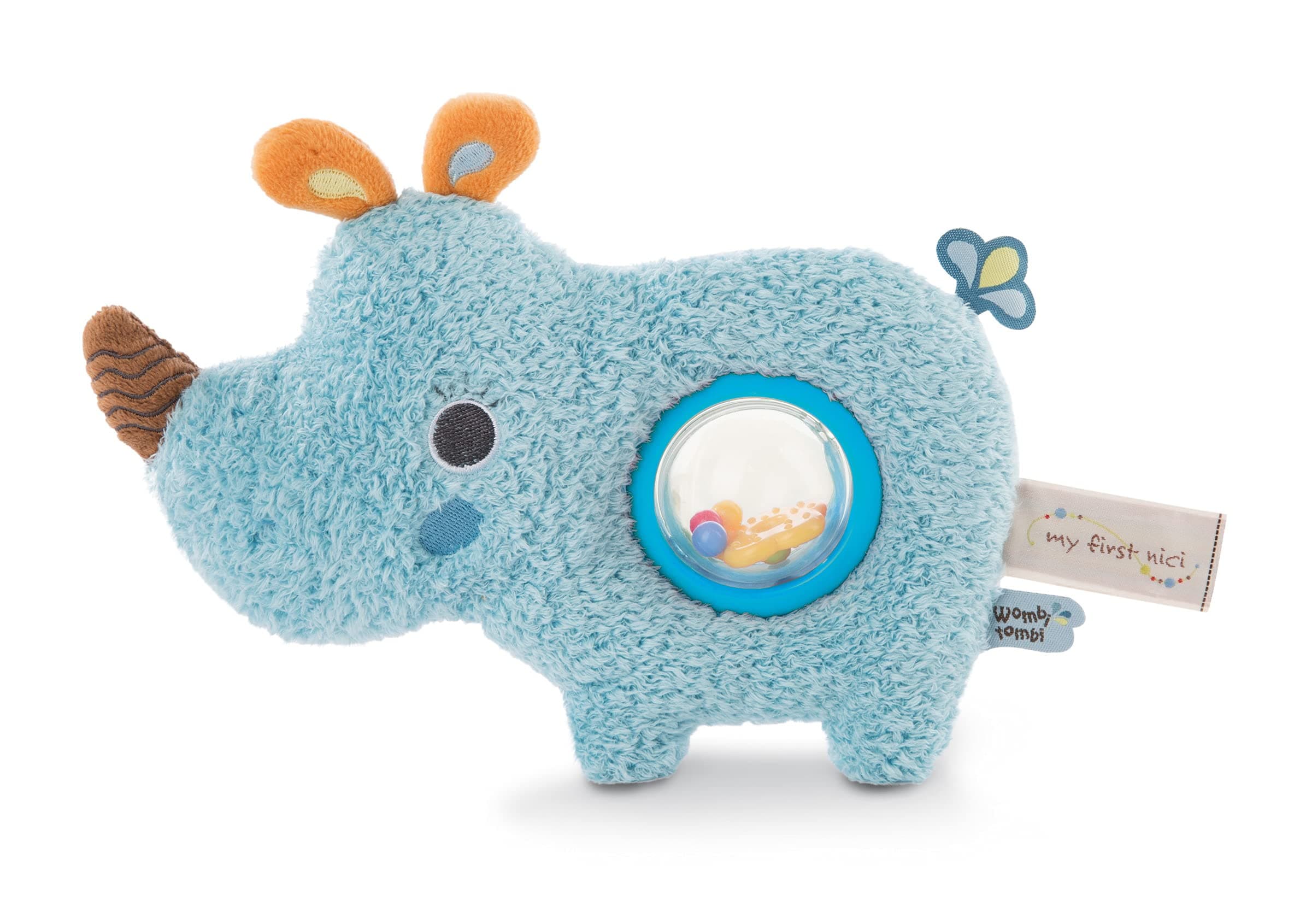 NICI Активна играчка 2D Носорогът Мануфи, 20 см. 3+мес.