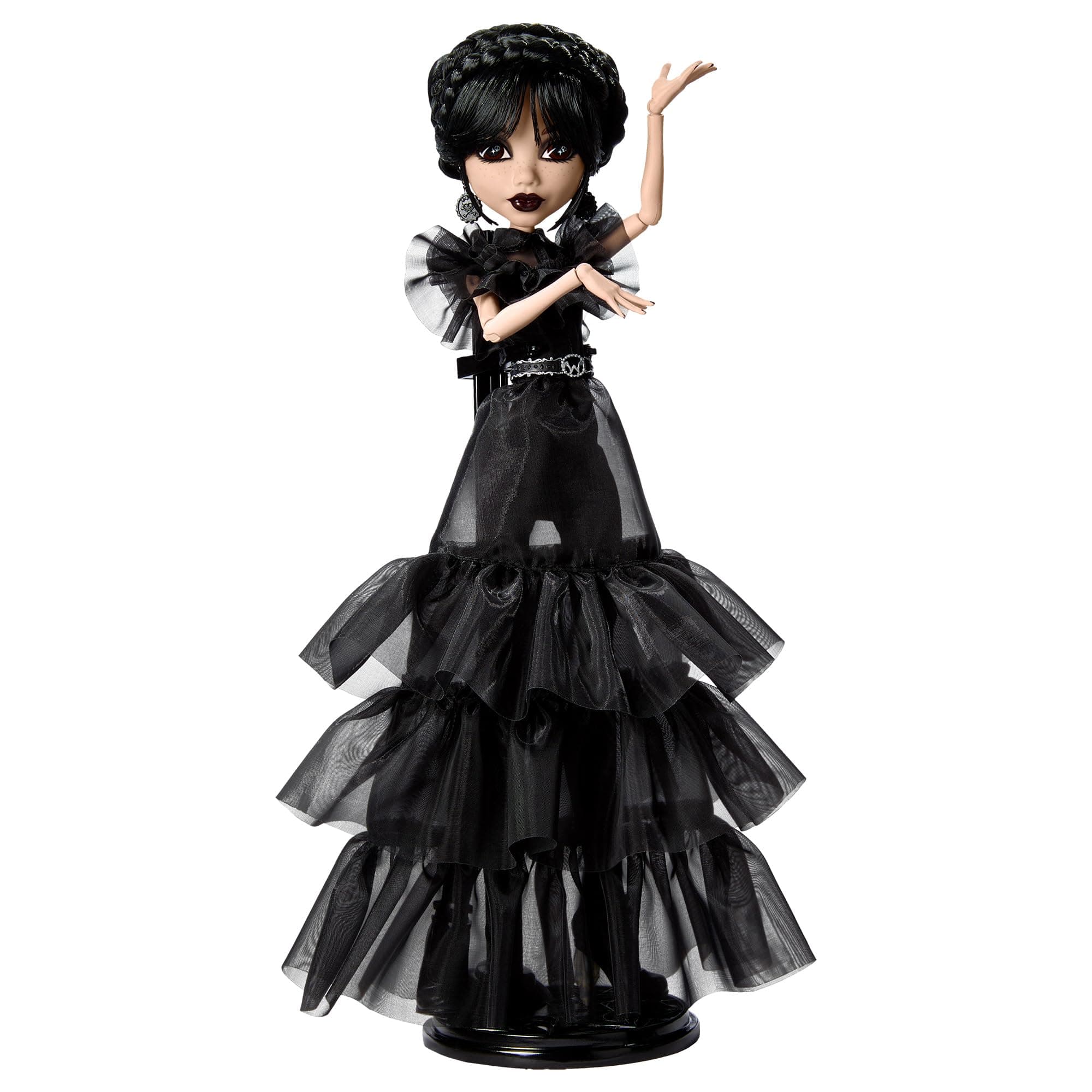 Кукла Monster High - Чудовища Wednesday: Уензди Адамс с черна рокля