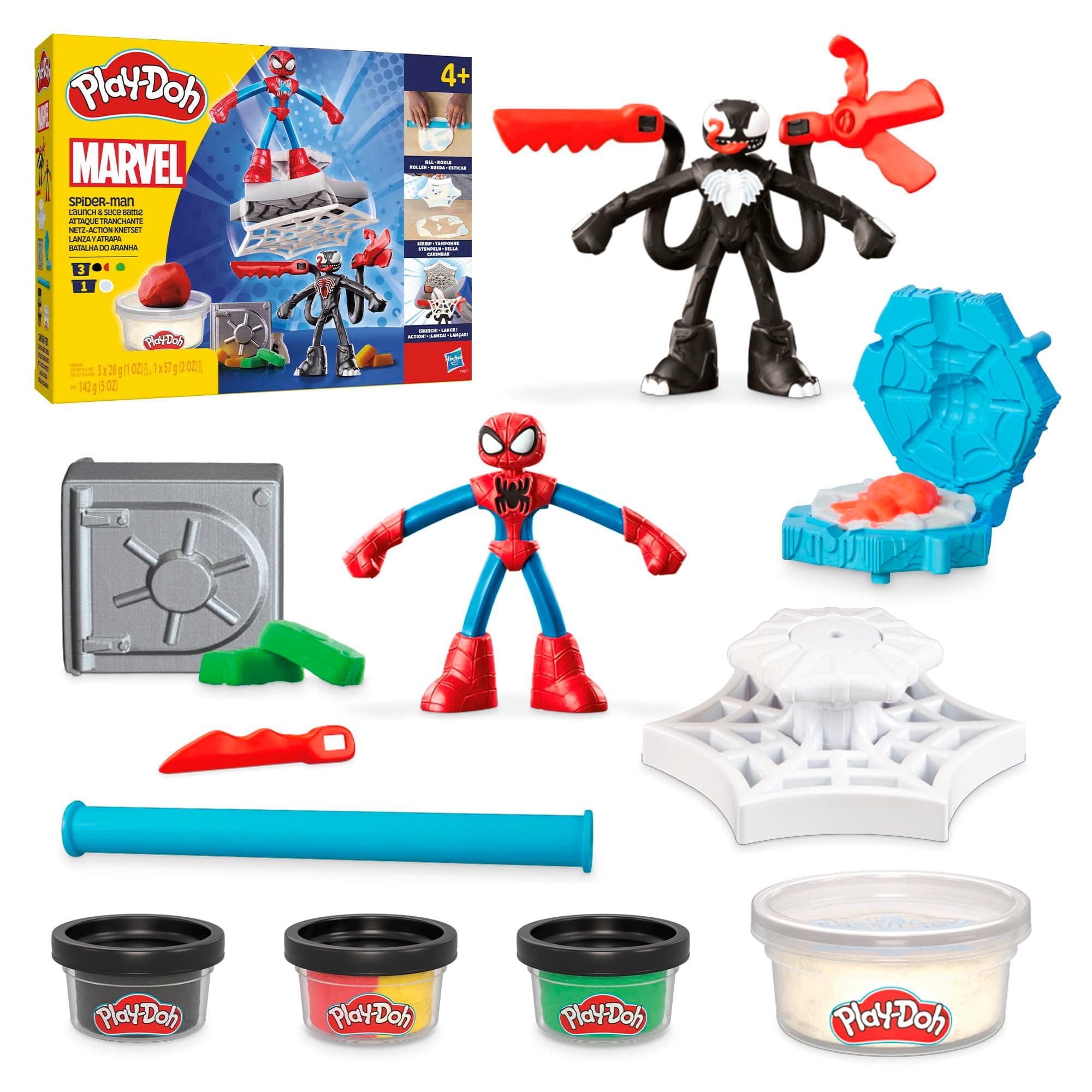 Play Doh Spiderman - Комплект с фигурки Спайдърмен и Венъм