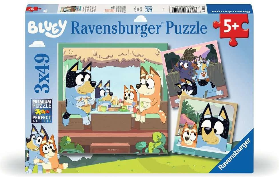 Пъзел Ravensburger 3x49 ел. - Блуи