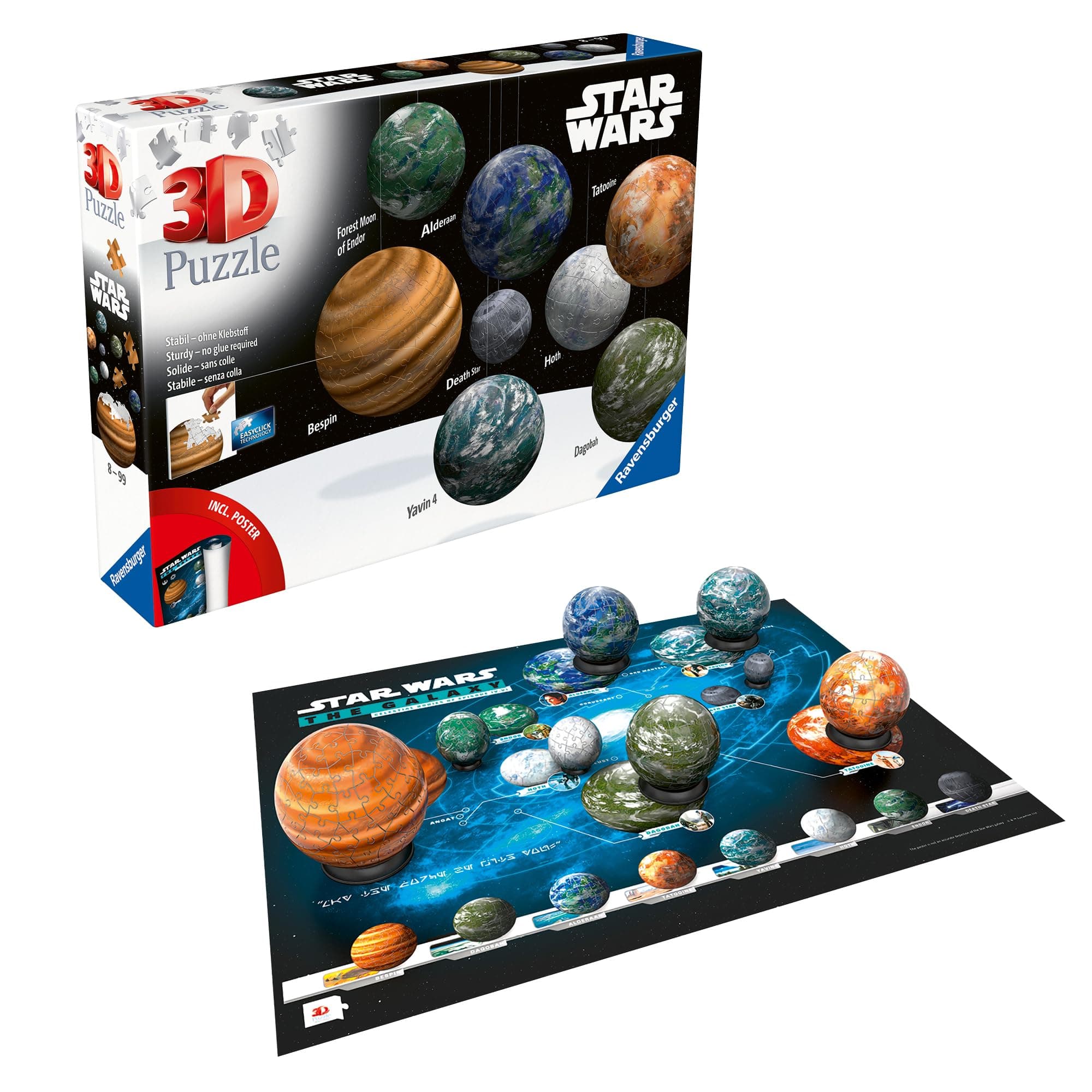 3D Пъзел Ravensburger 531 ел. - Небесни тела от галактиката