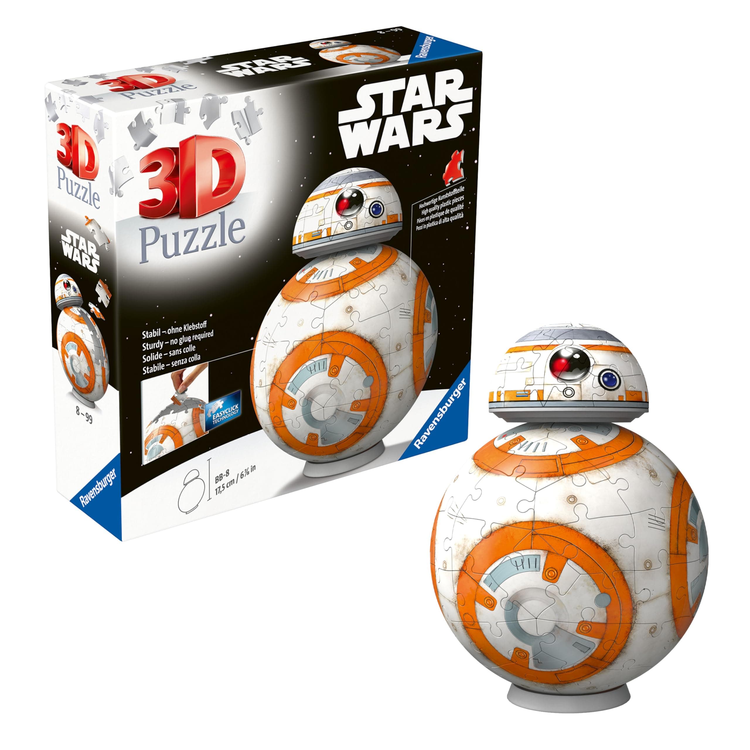 3D Пъзел Ravensburger 99 ел. - Star Wars BB-8