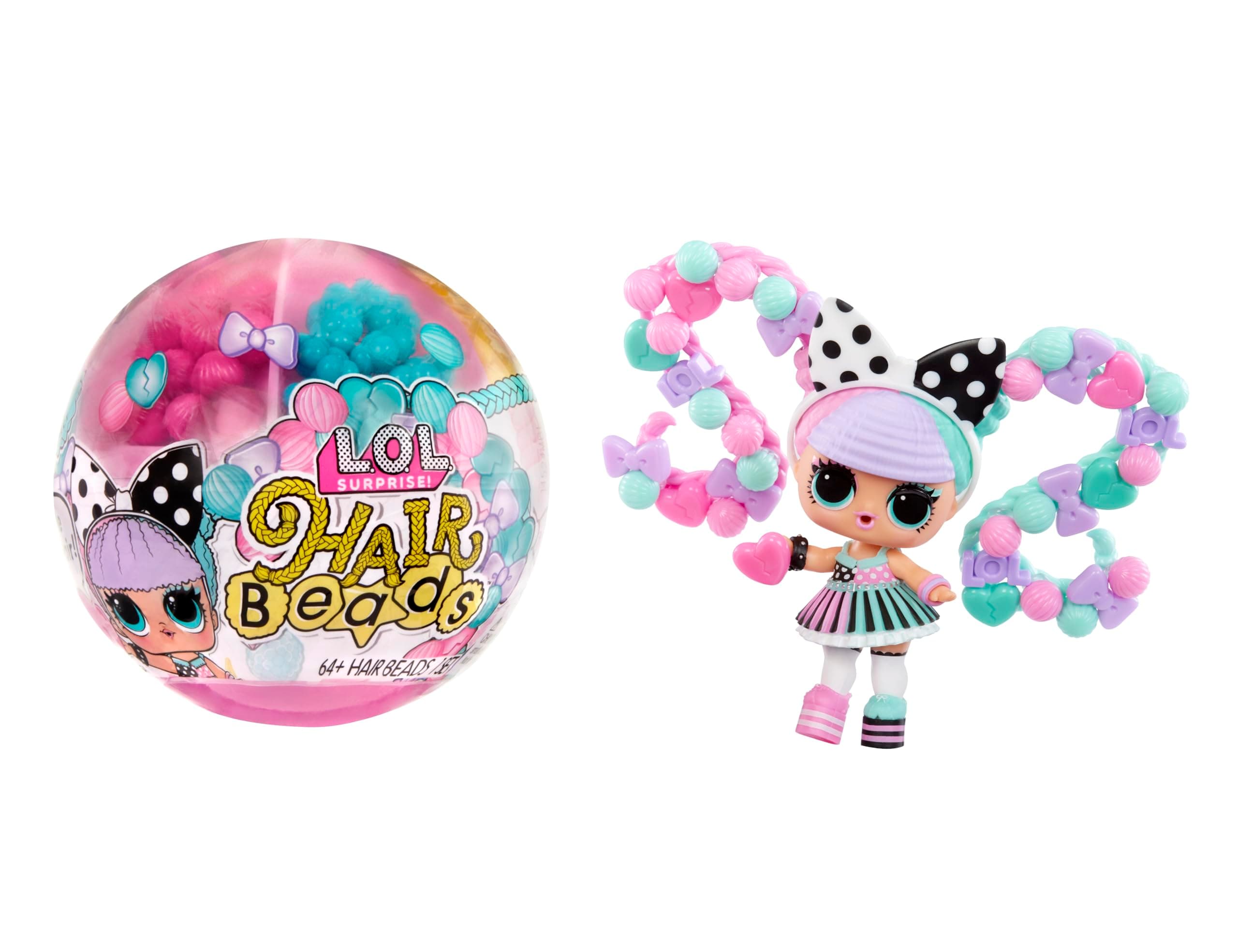 Кукла в сфера L.O.L. Surprise - Hair Beads Tots, aсортимент