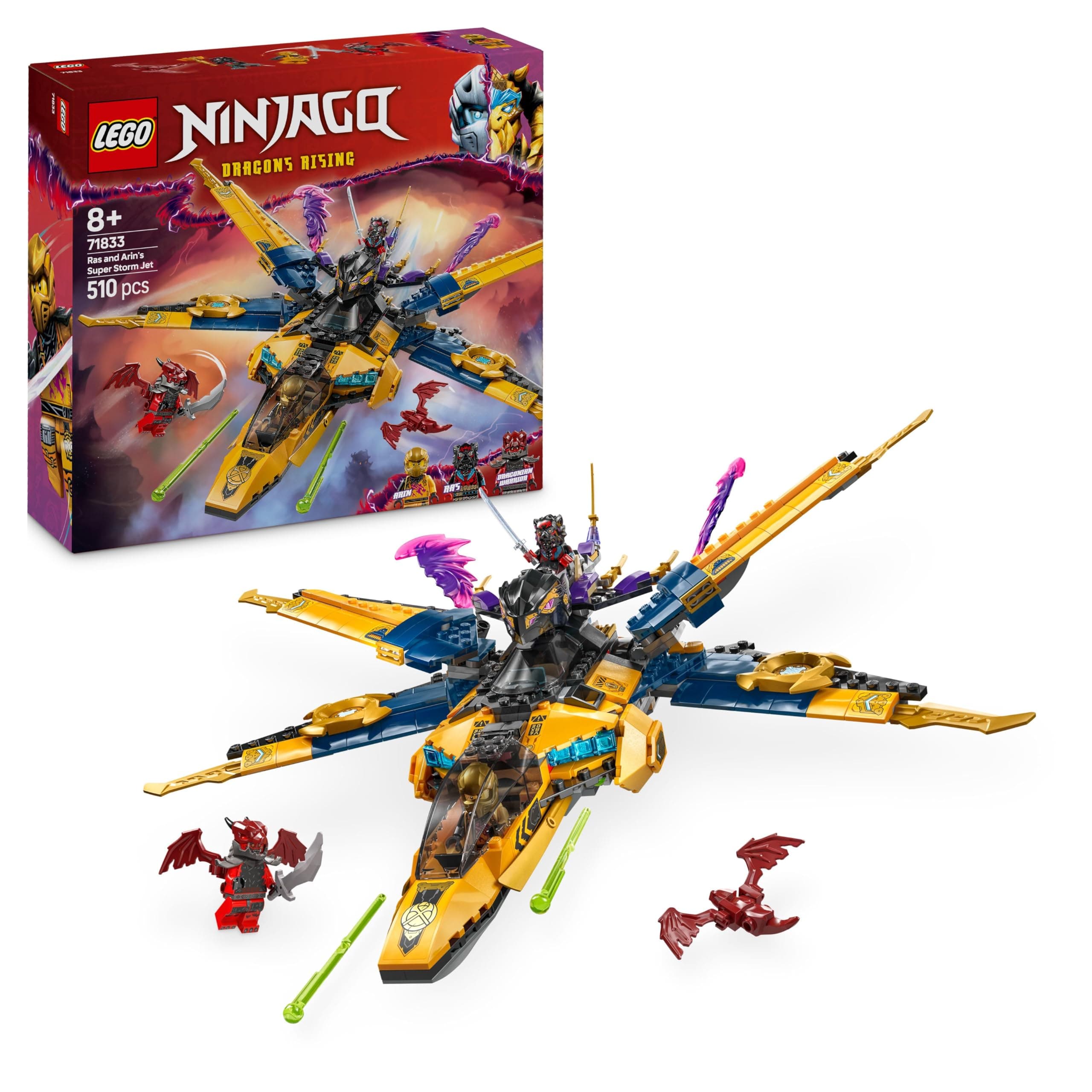 LEGO® NINJAGO™ 71833 - Супер буреносен джет на Рас и Арин