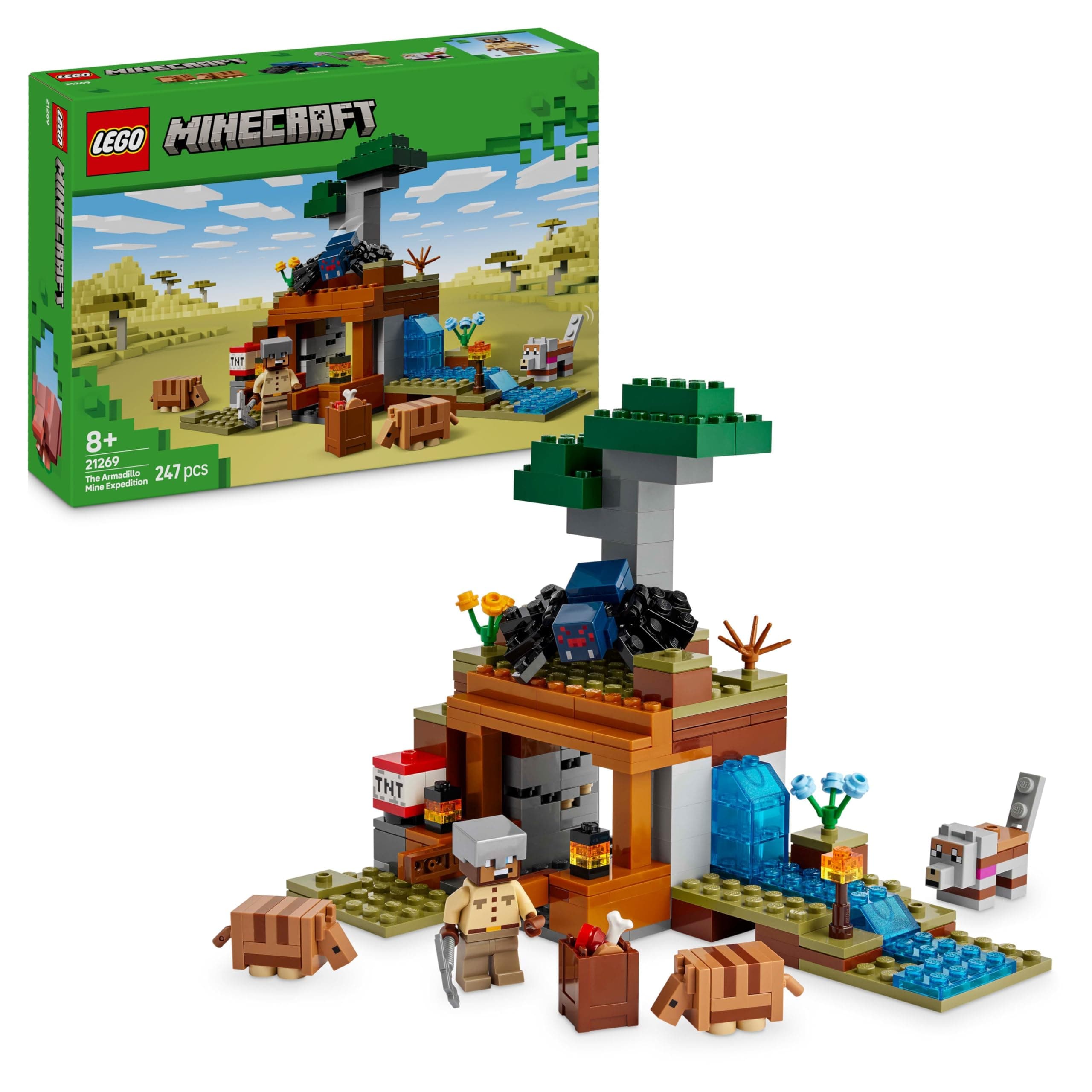 LEGO® Minecraft™ 21269 - Минна експедиция с броненосец