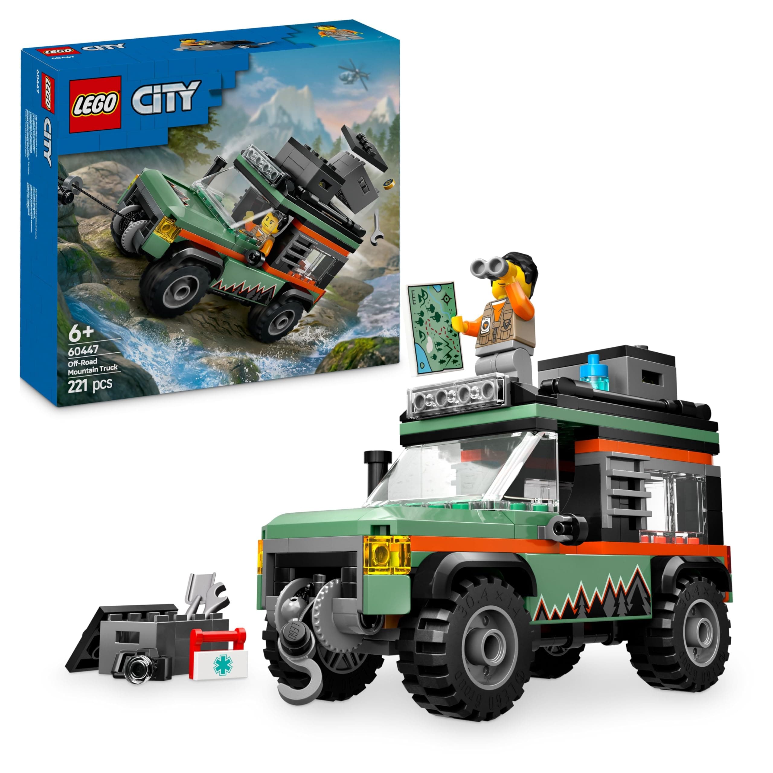 LEGO® City 60447 - Oфроуд 4x4 планински камион