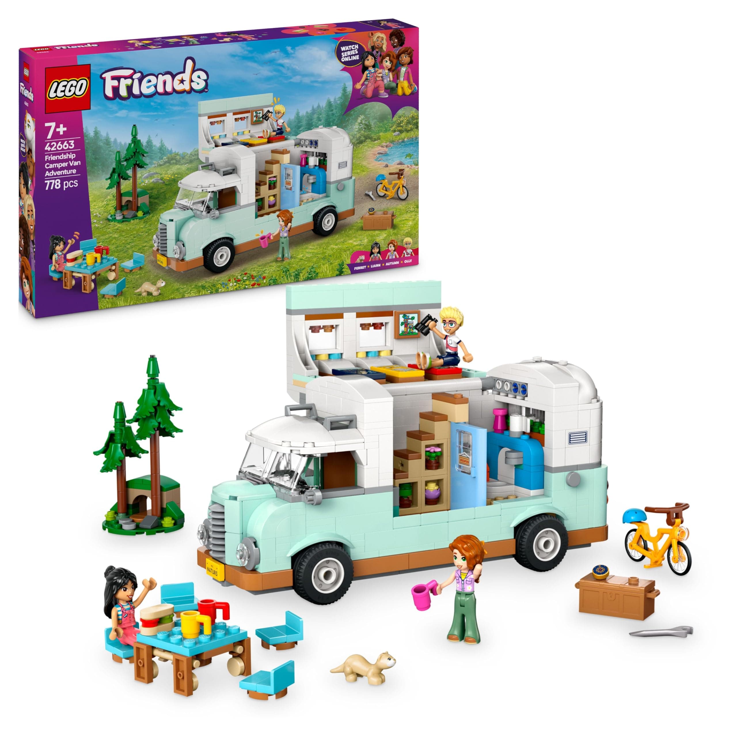 LEGO® Friends 42663 - Приключение с кемпер на приятелството