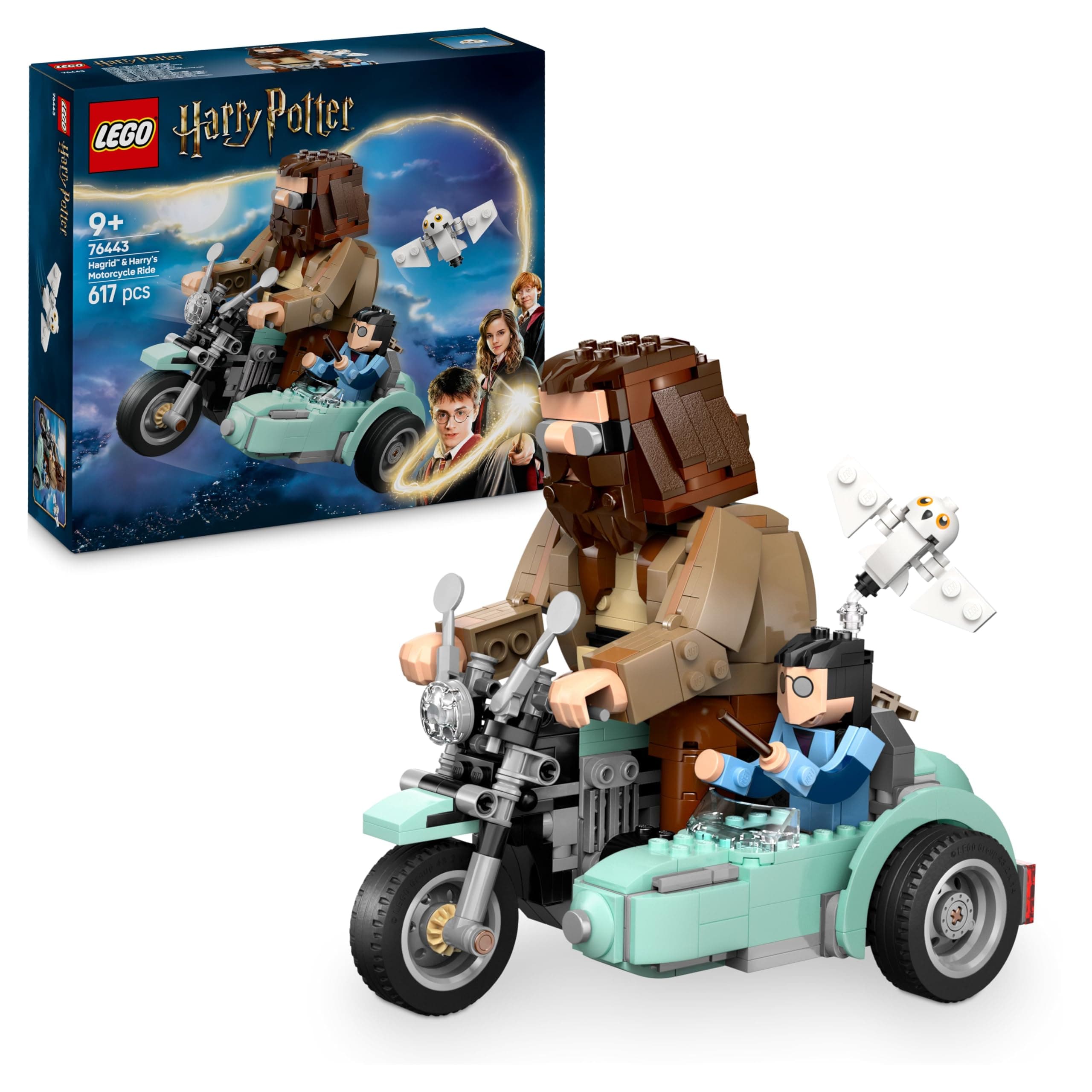 LEGO® Harry Potter 76443 - Разходка с мотоциклет на Хагрид и Хари Потър