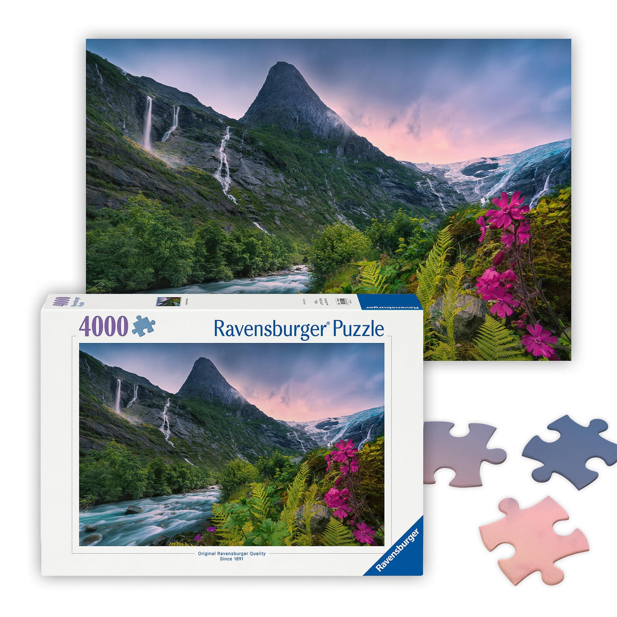 Пъзел Ravensburger 4000 ел. - Зашеметяващо планинско настроение