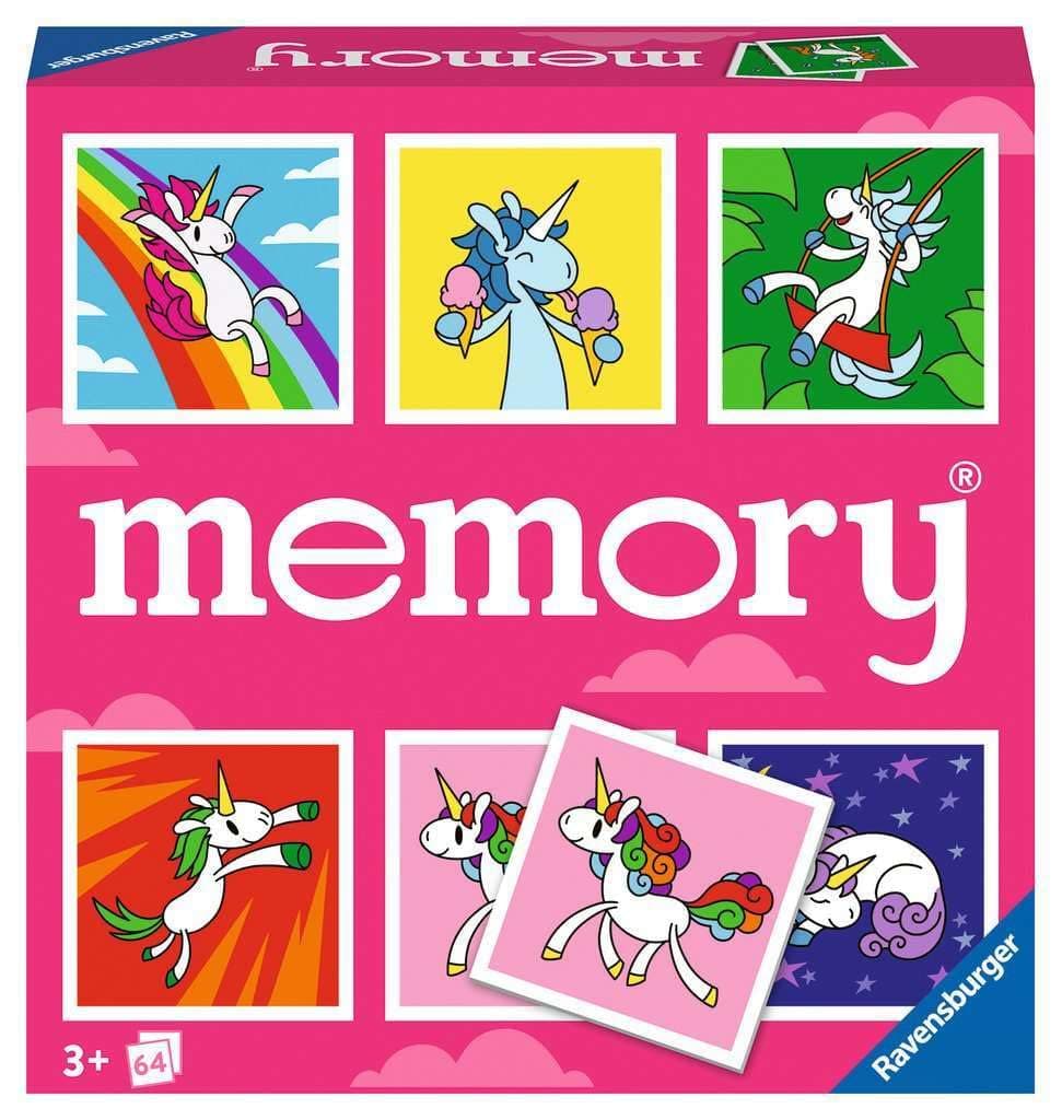 Игра Мемори карти 64 броя Ravensburger - Еднорози