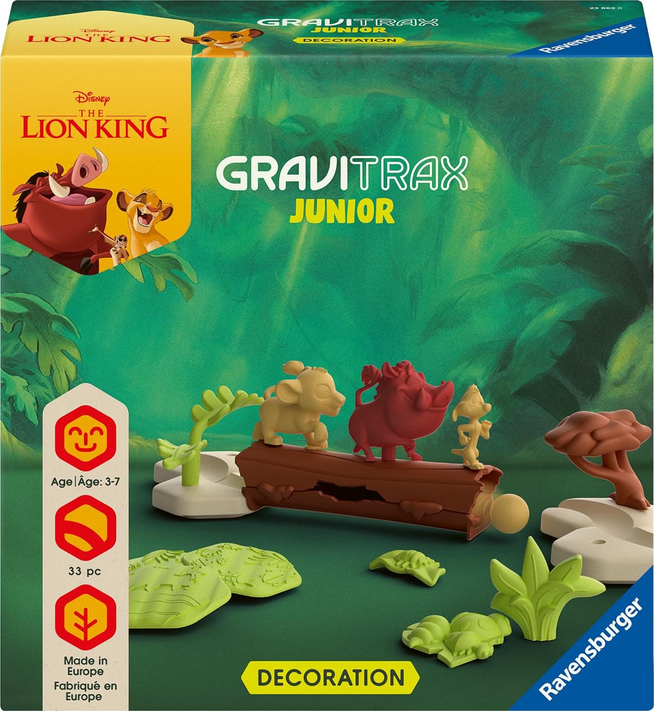 Настолна игра Ravensburger GraviTrax Junior - Допълнение Цар Лъв