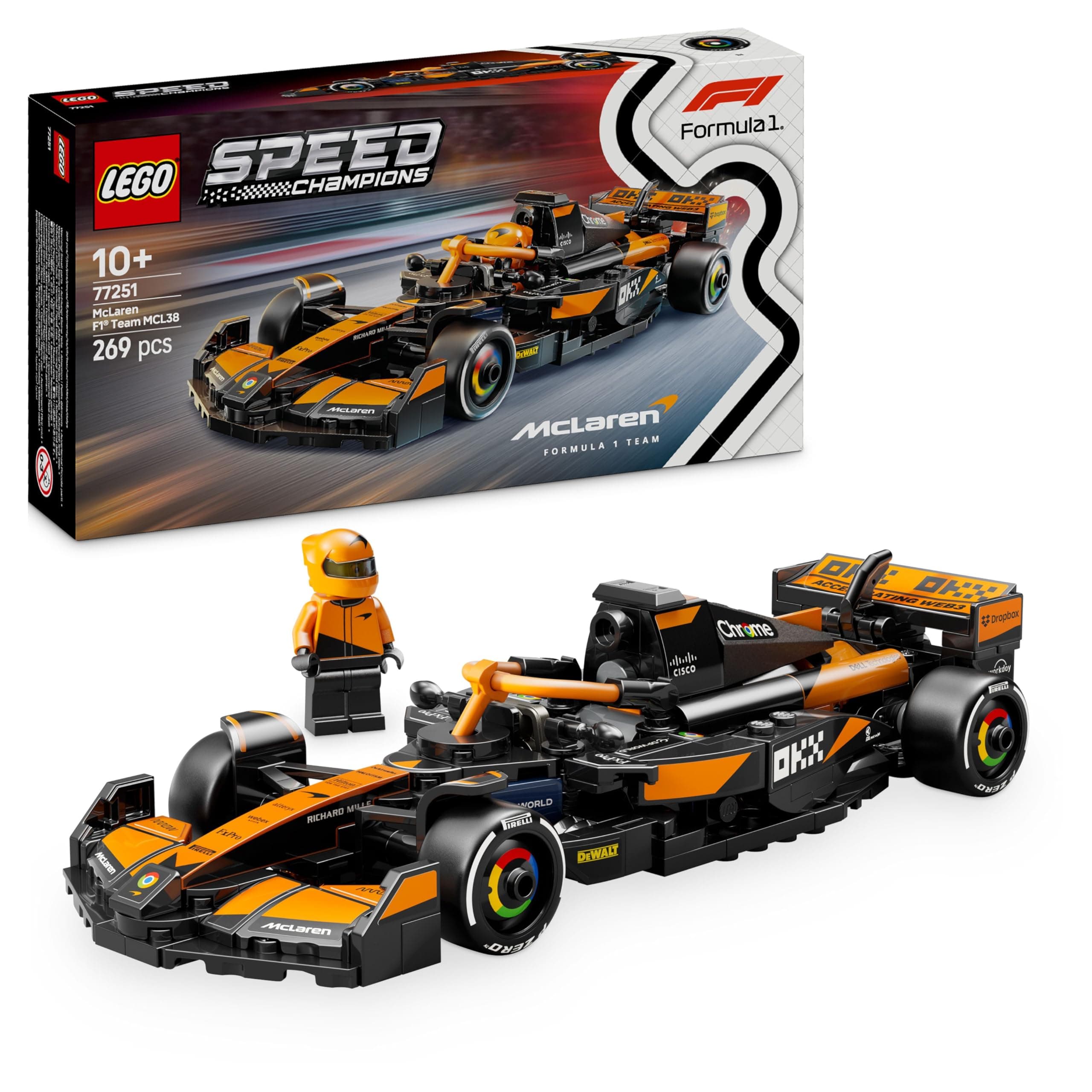 LEGO® Speed Champions 77251 - Болид McLaren F1® Team MCL38